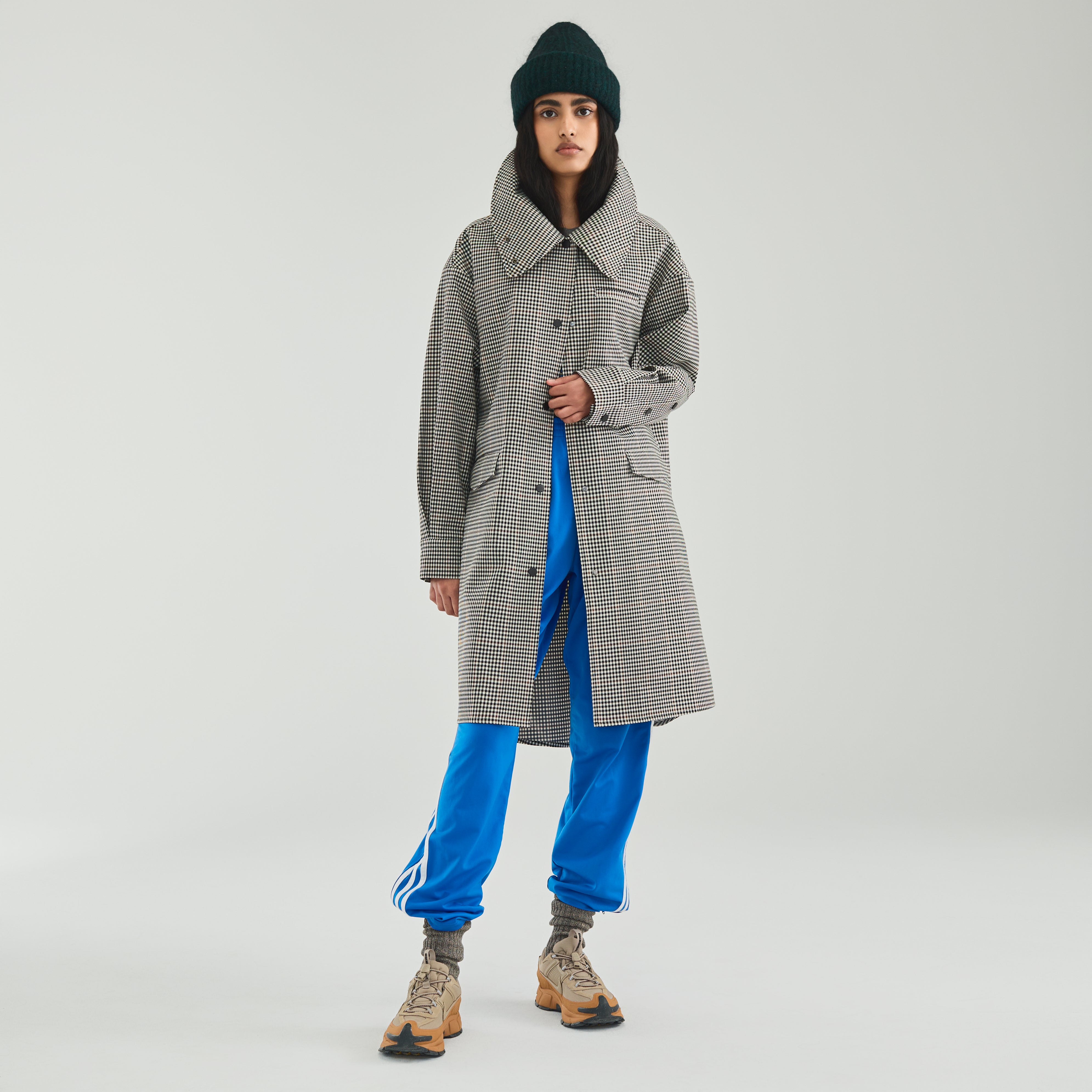 Boomerang Trench Plaid