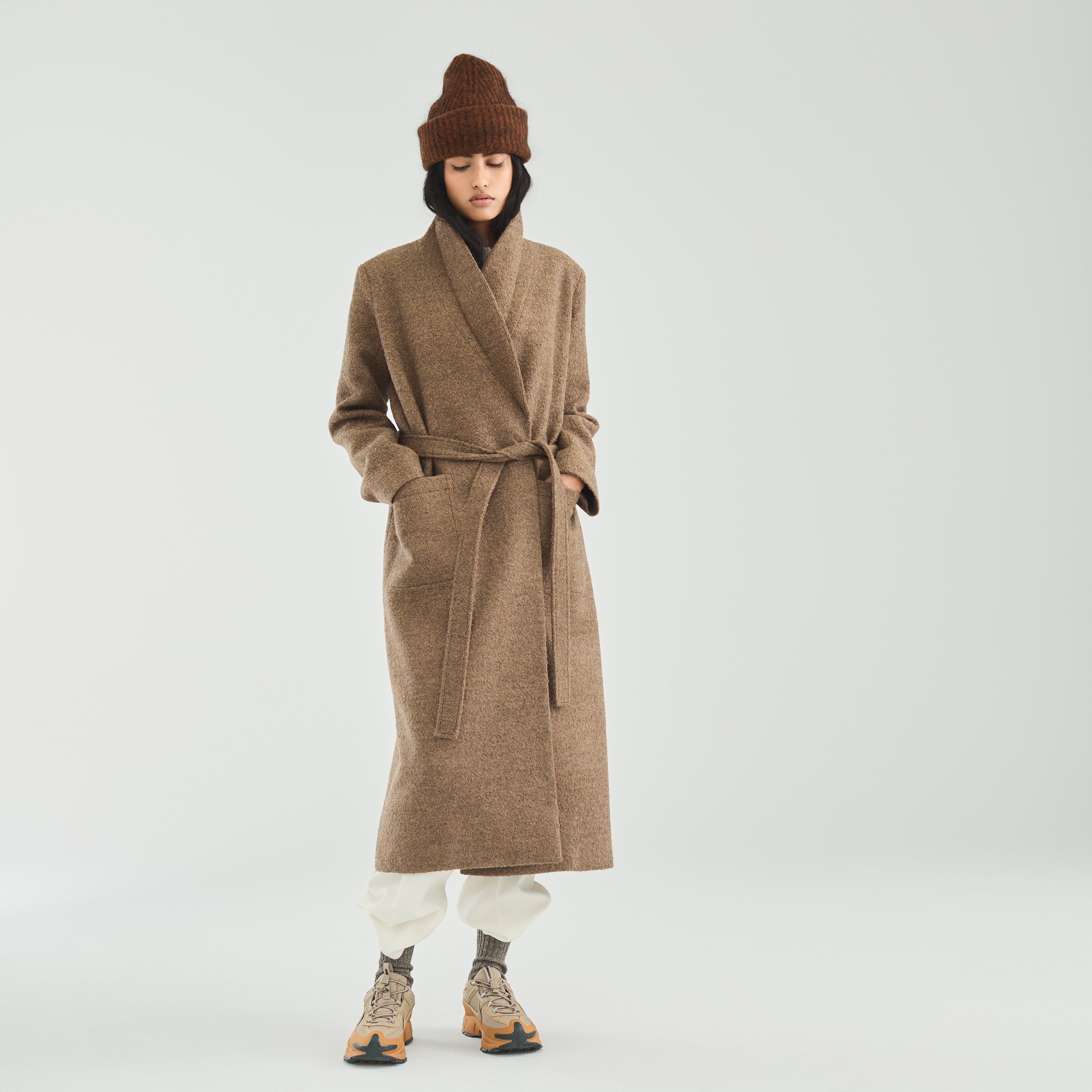 Boucle Wrap Taupe
