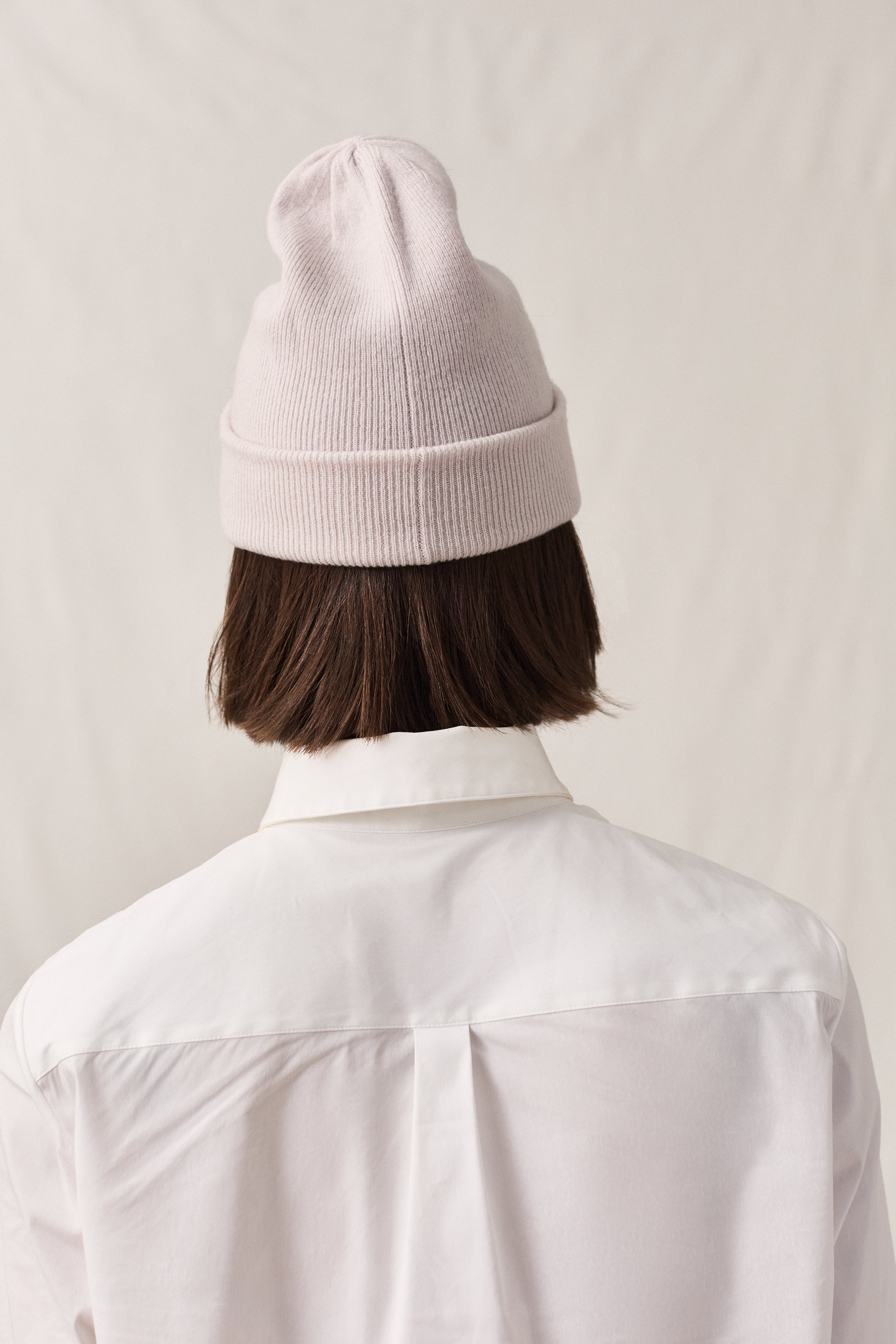 Cashmere Fine Rib Toque Dust