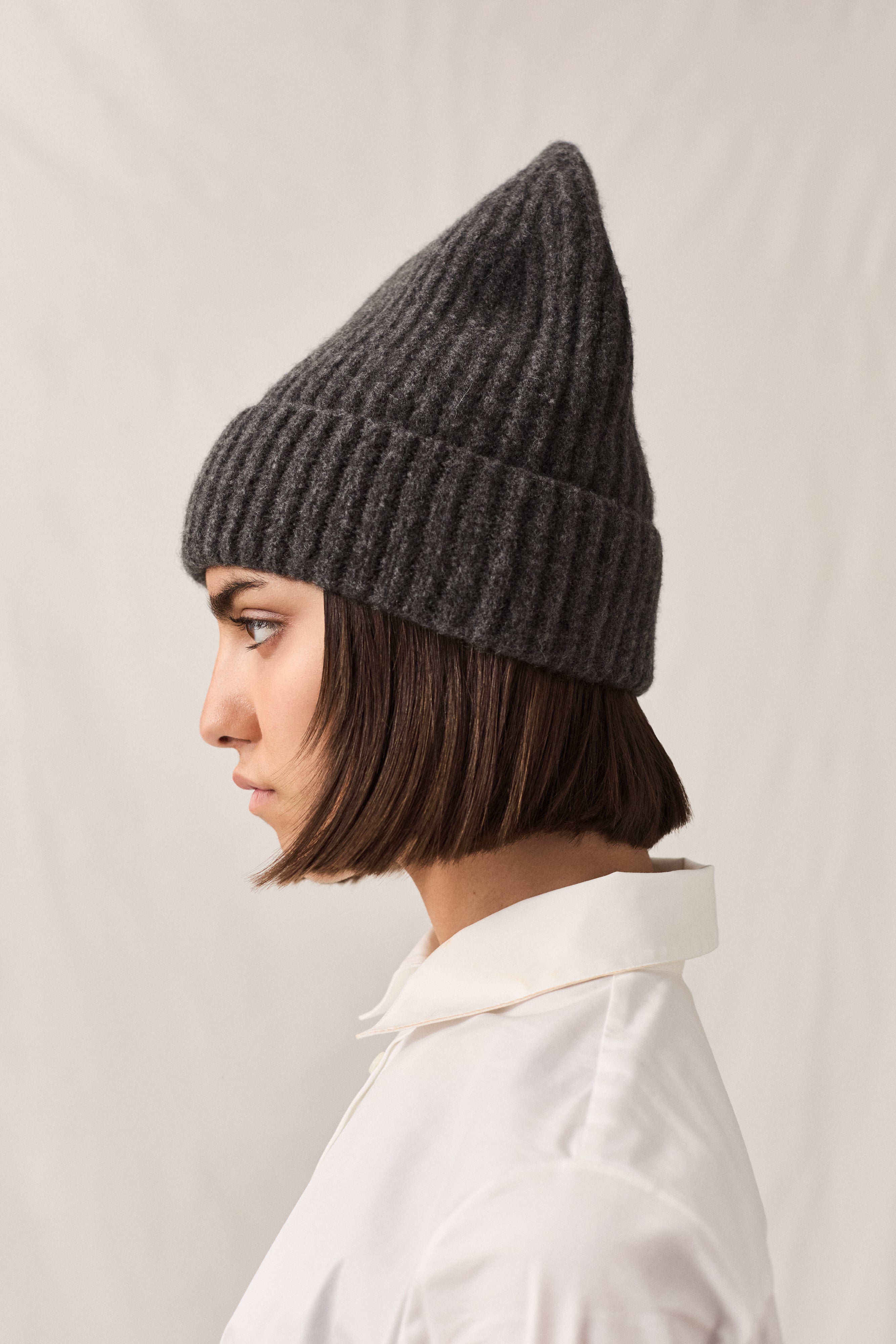 Cashmere Row Toque Charcoal
