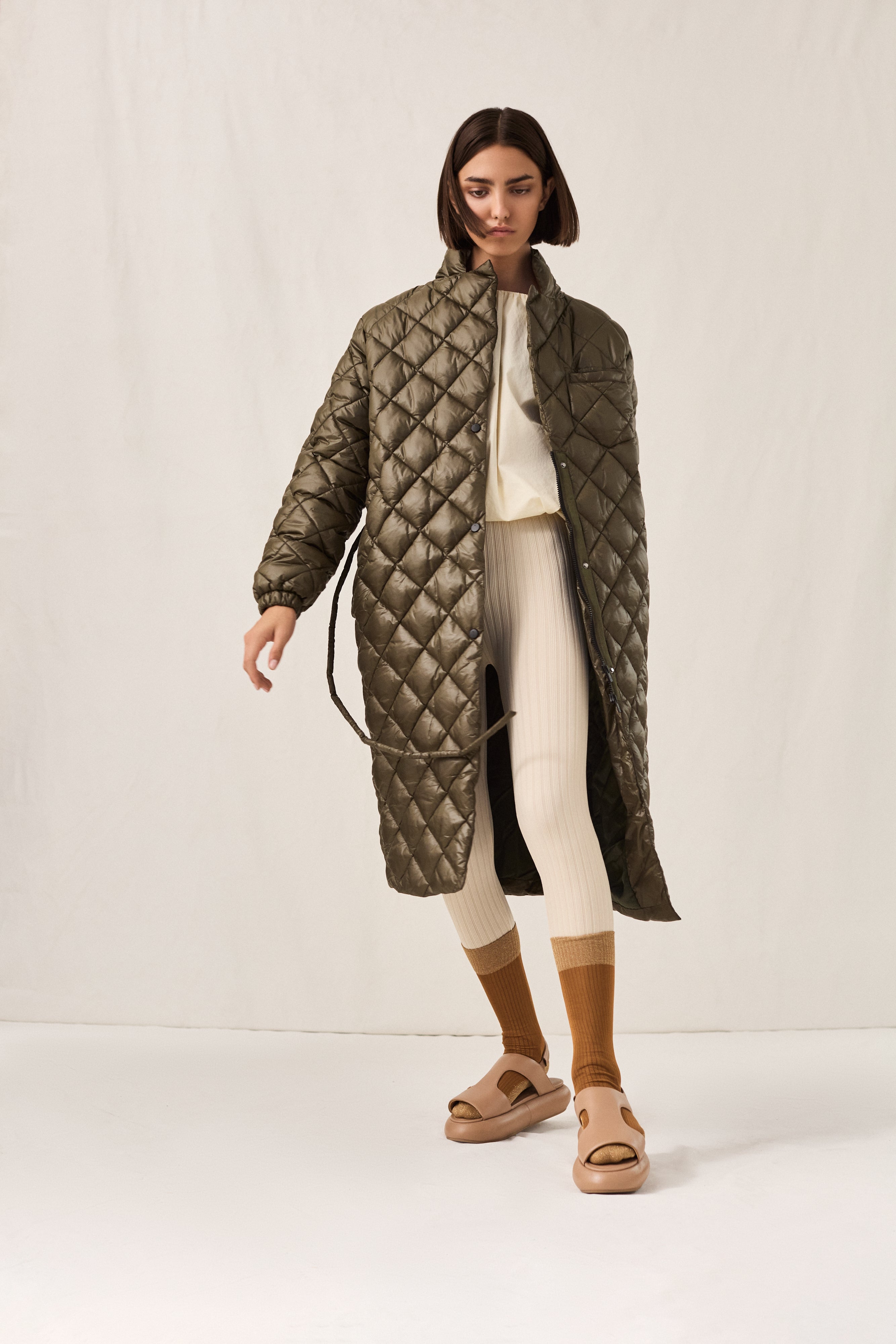 Curve Coat No. 1 Olive