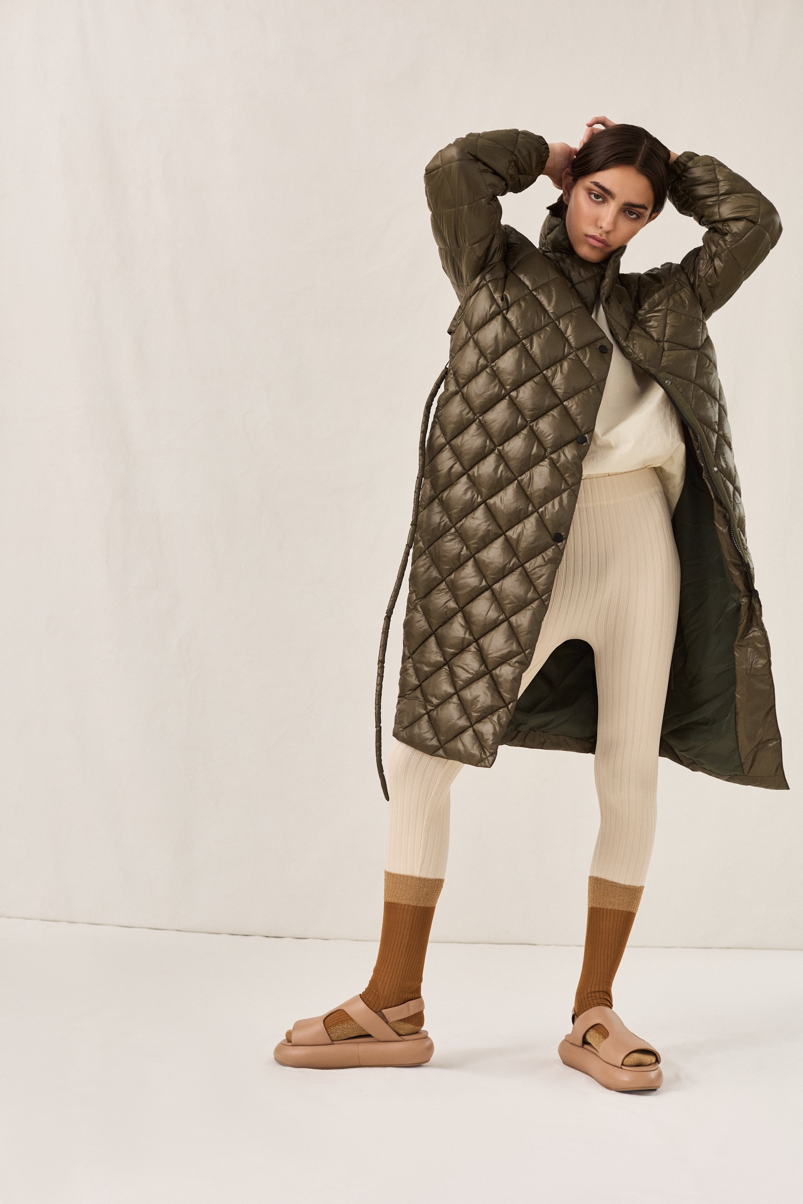 Curve Coat No. 1 Olive