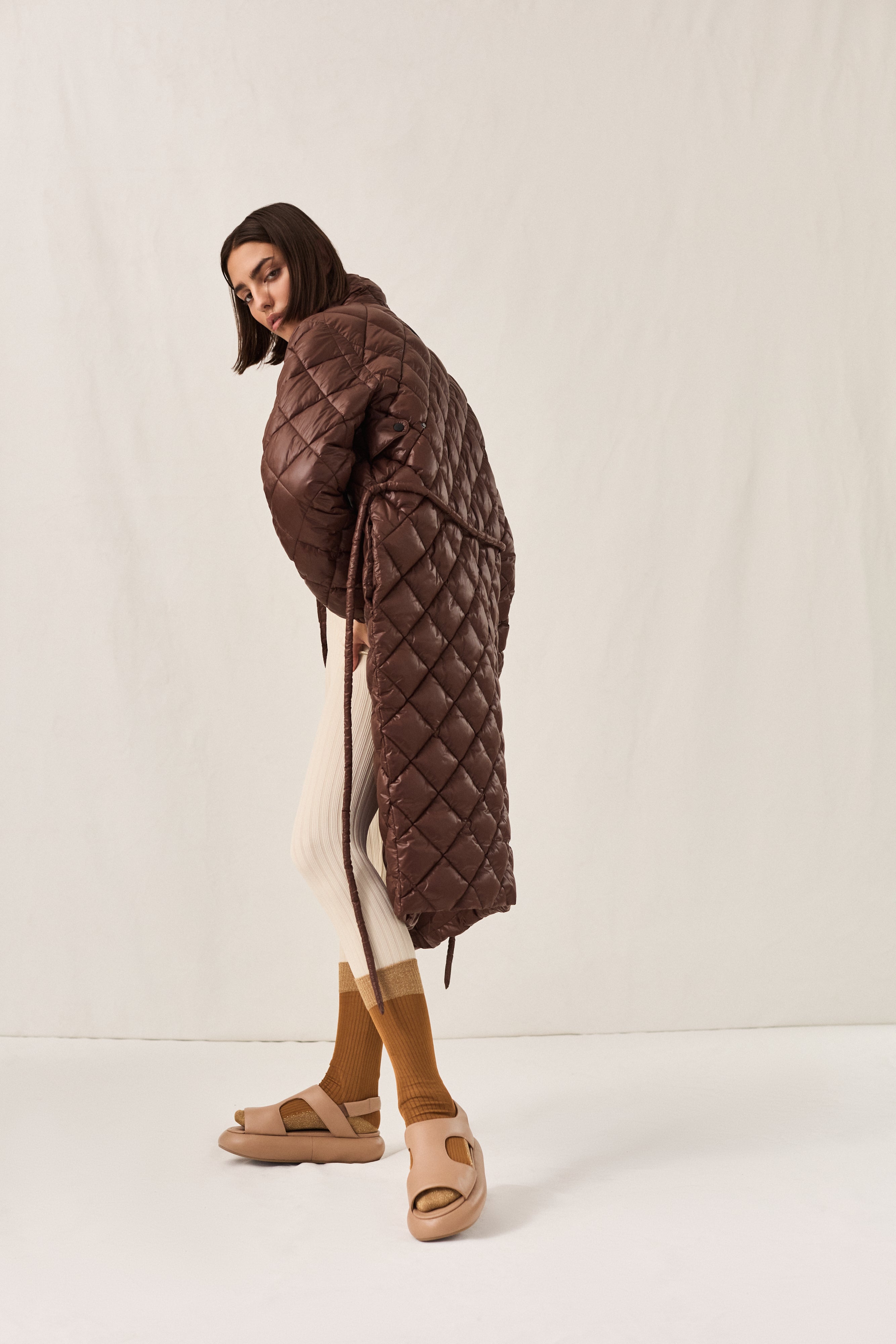 Curve Coat No. 1 Chocolate