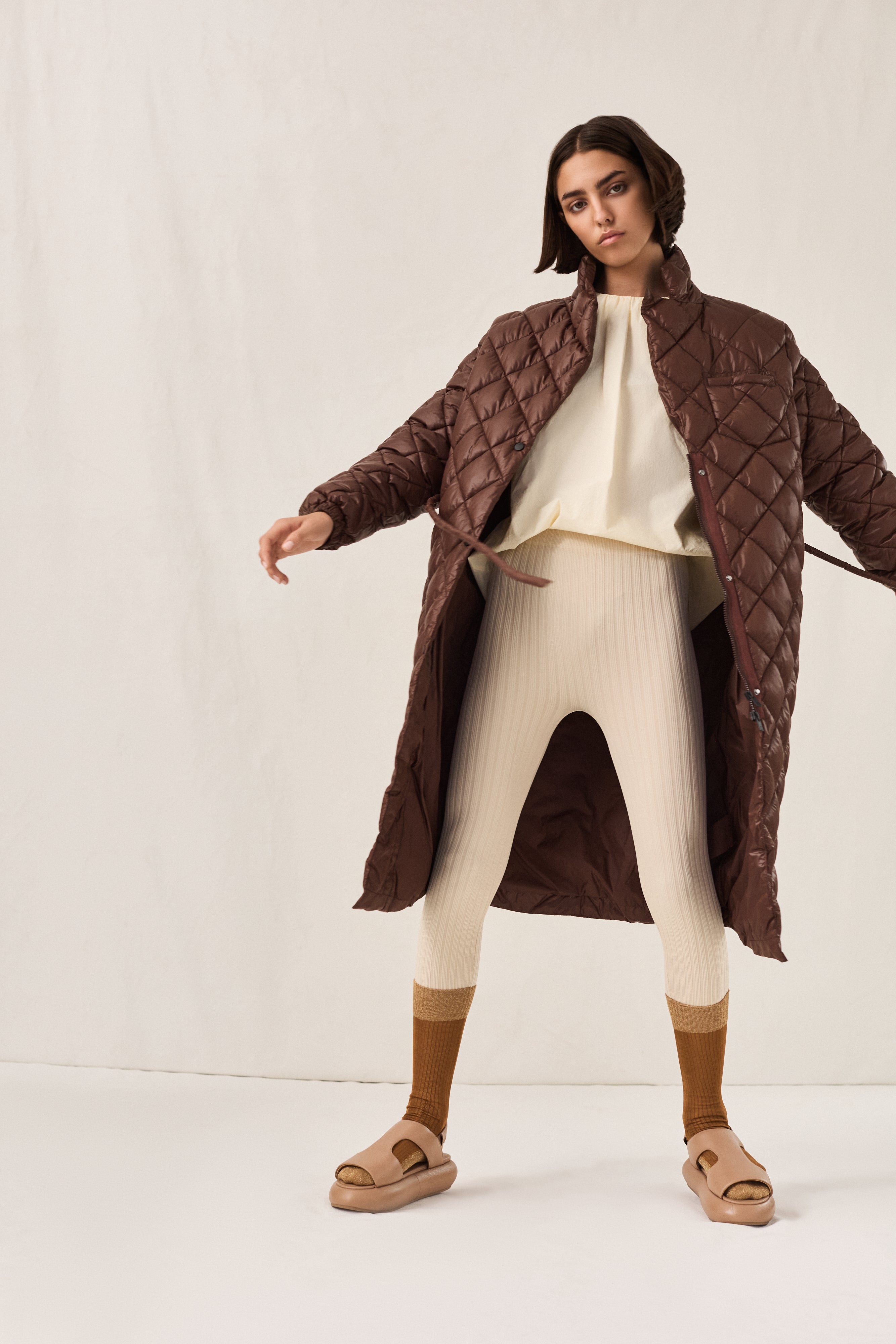 Curve Coat No. 1 Chocolate
