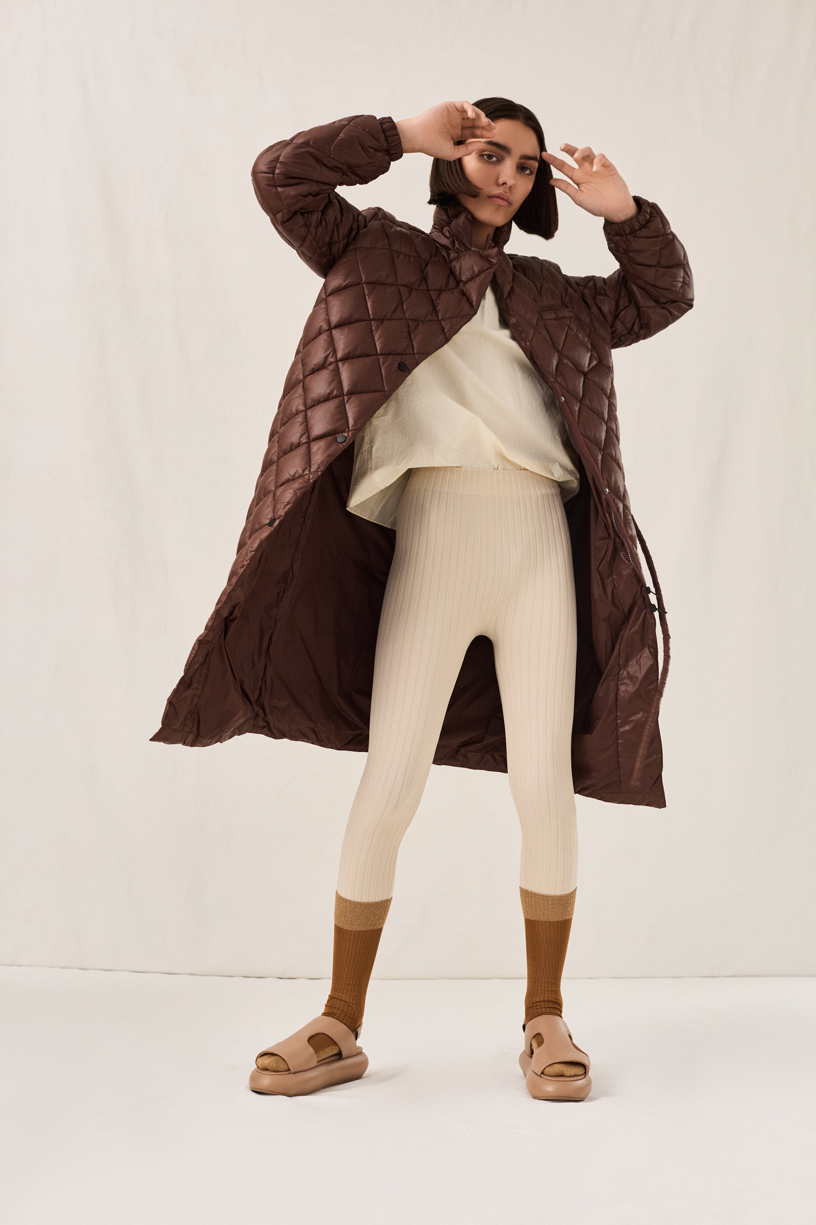Curve Coat No. 1 Chocolate