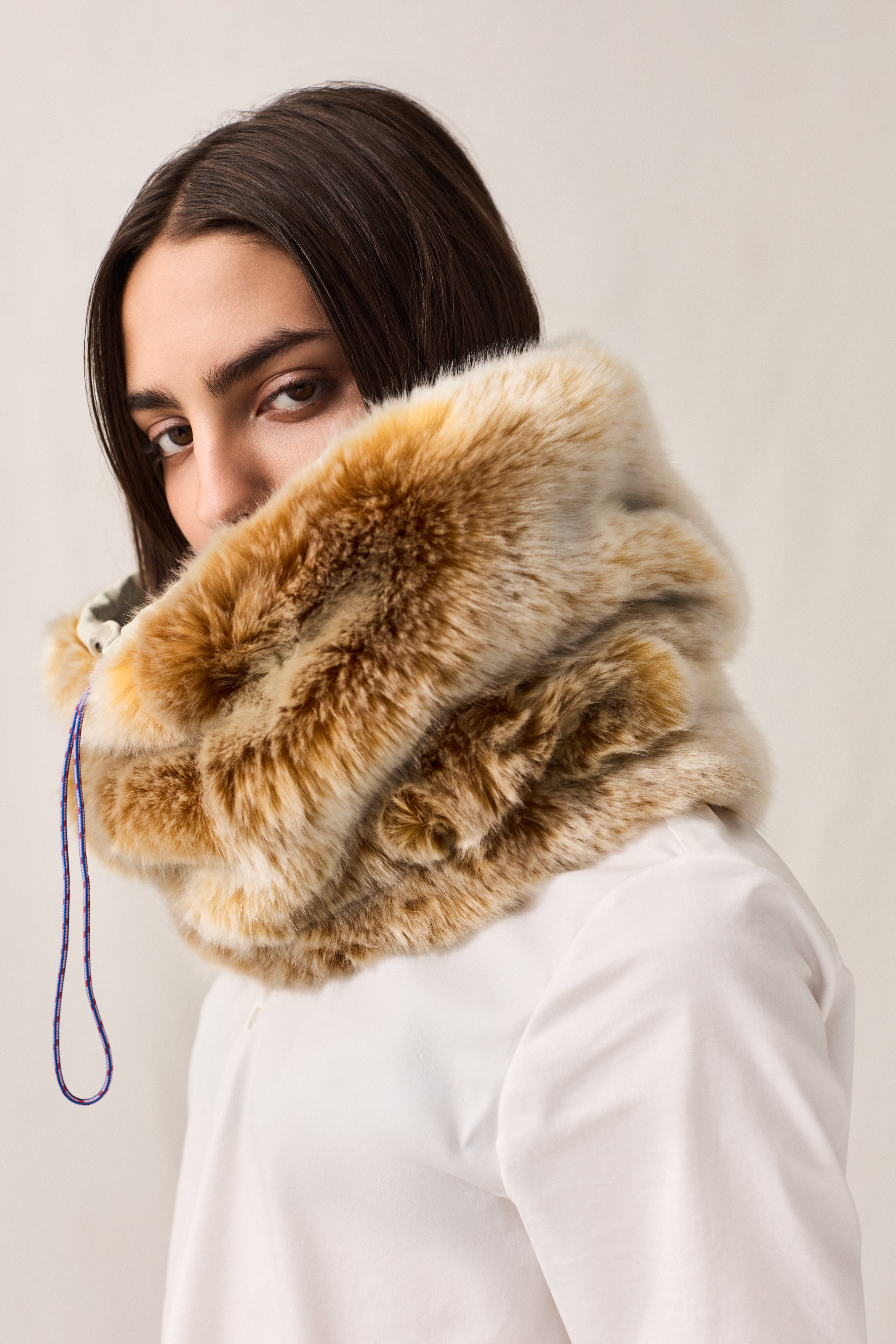 Recycled Faux Fur Collar