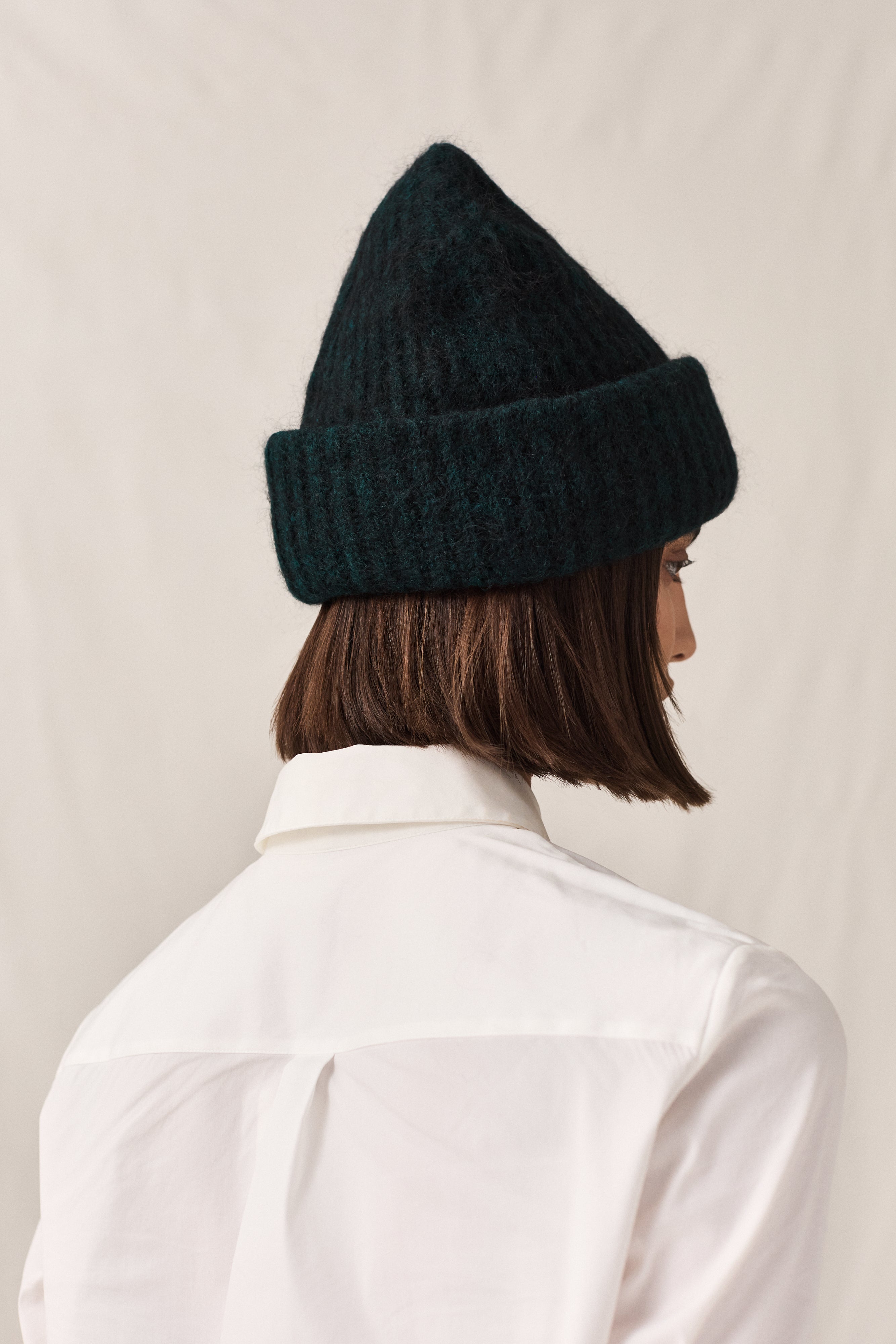 Mohair Cotton Lined Beanie Forrest