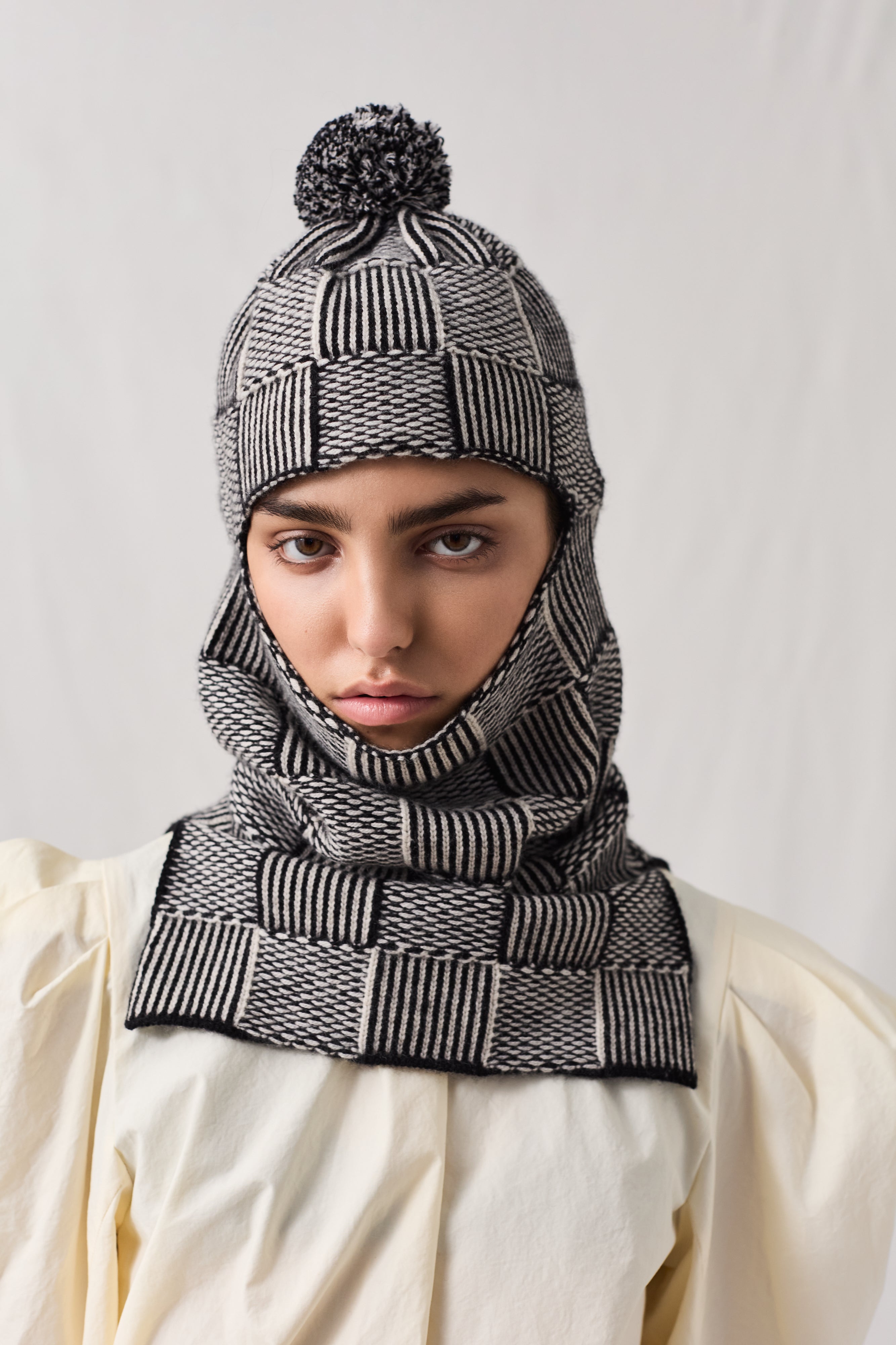 Cashmere Tweed Balaclava