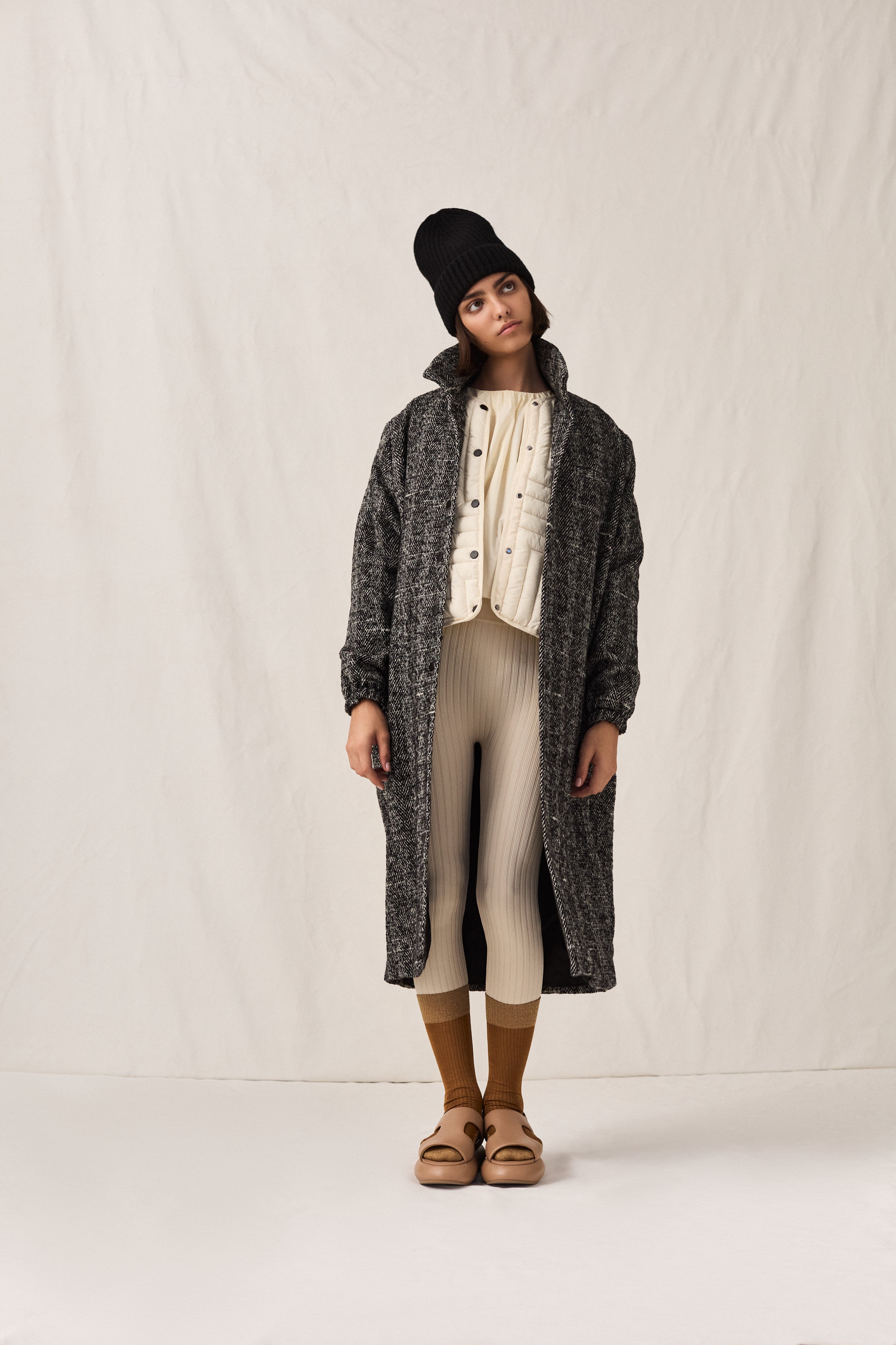 Tweed Curve Overcoat