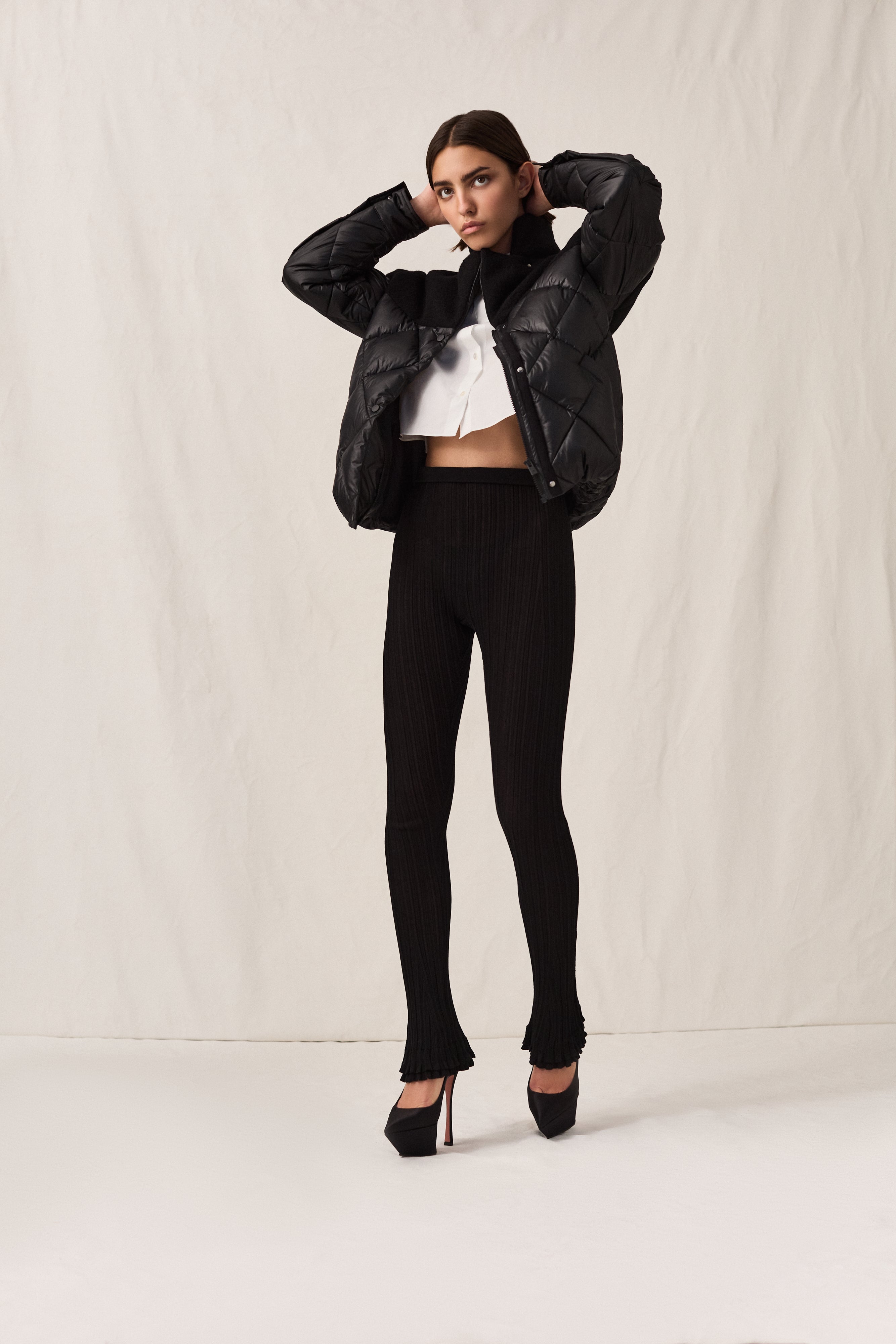Wool Shoulder Bomber Jacket