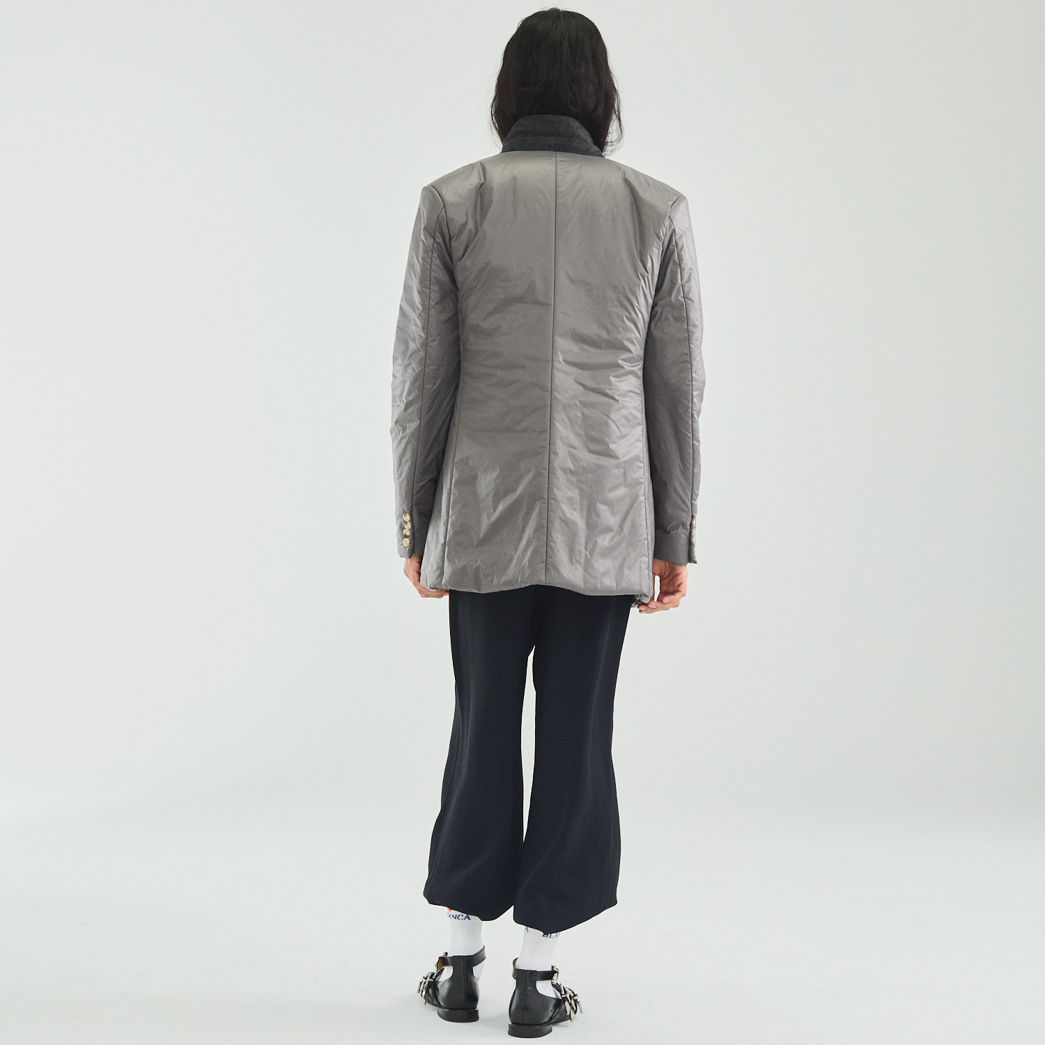 Puffy Blazer in Grey