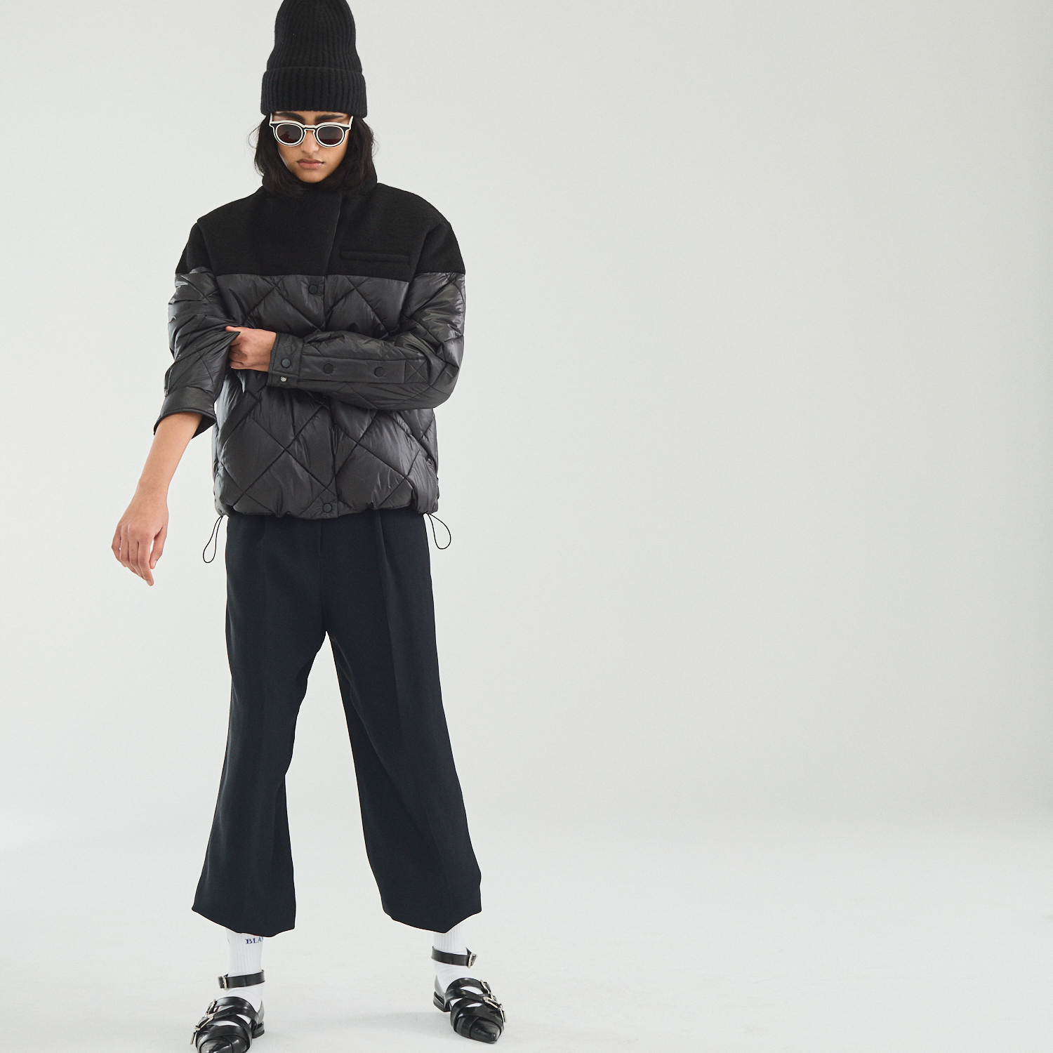 Wool Shoulder Bomber