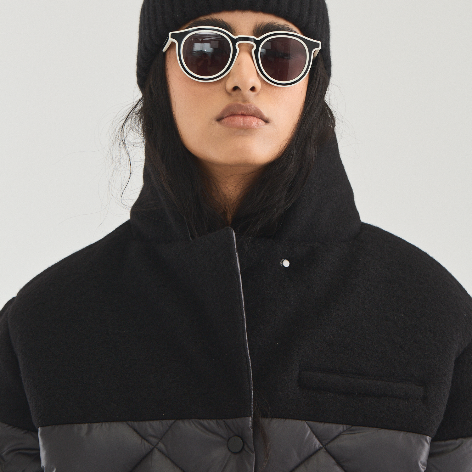 Wool Shoulder Bomber