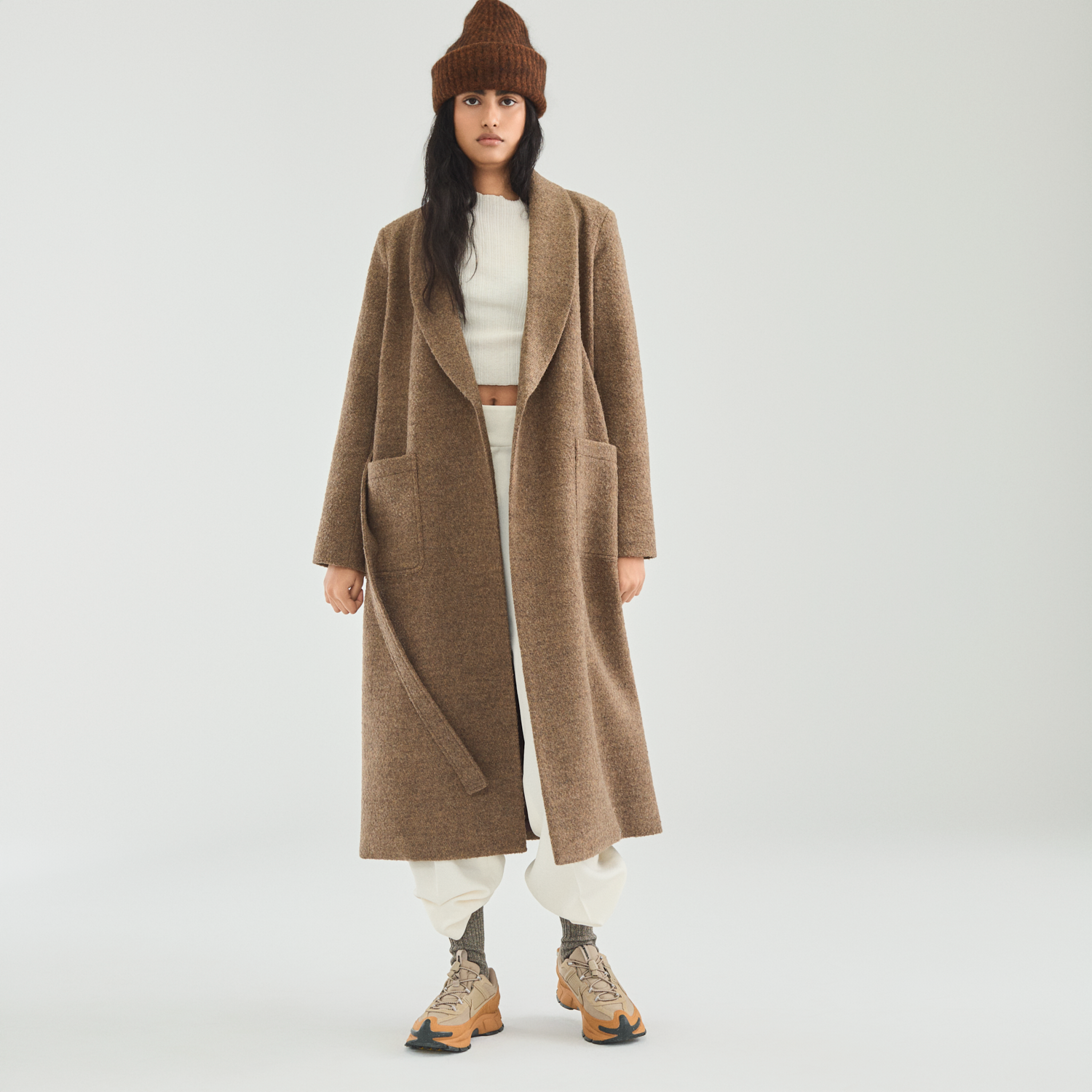 Boucle Wrap Taupe