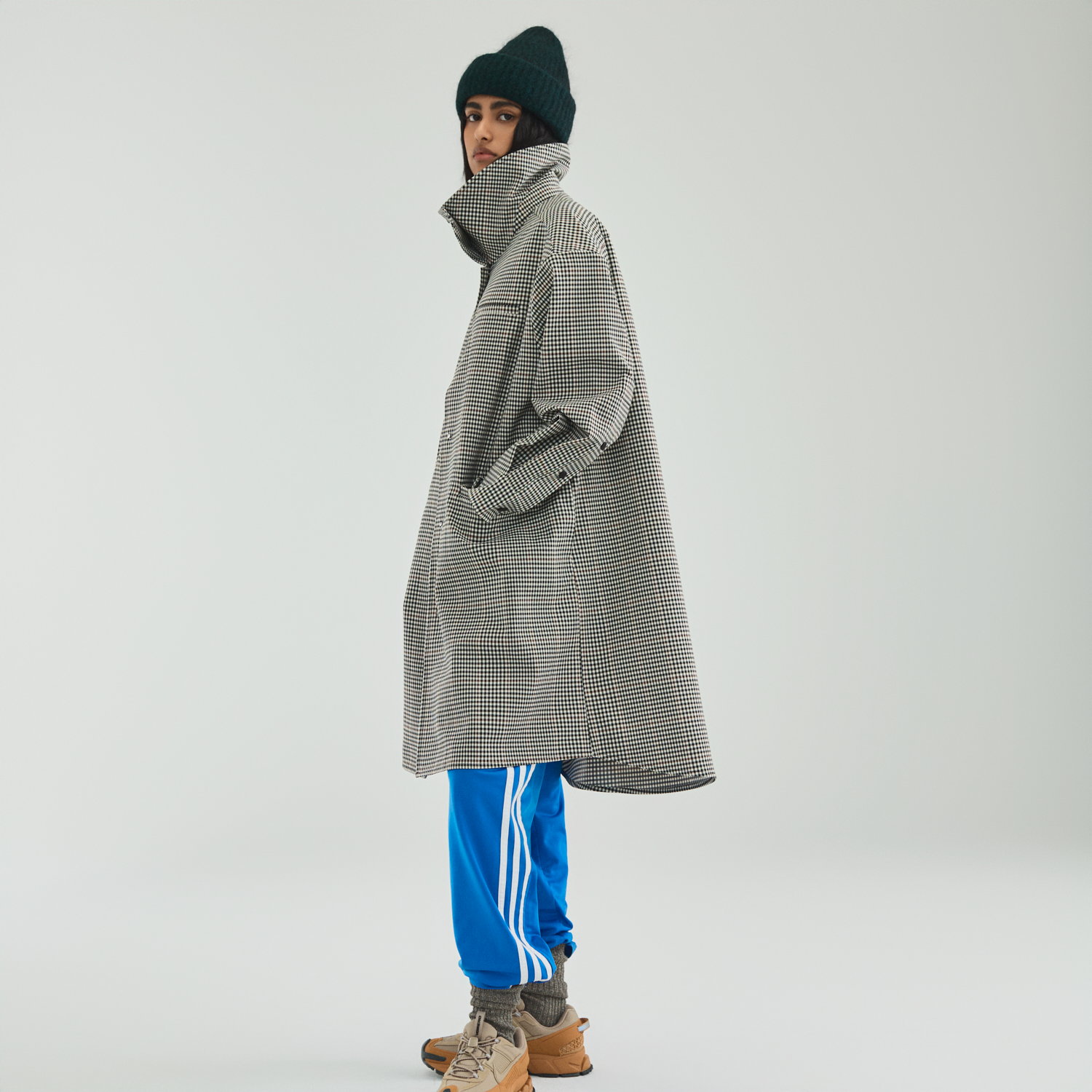 Boomerang Trench Plaid