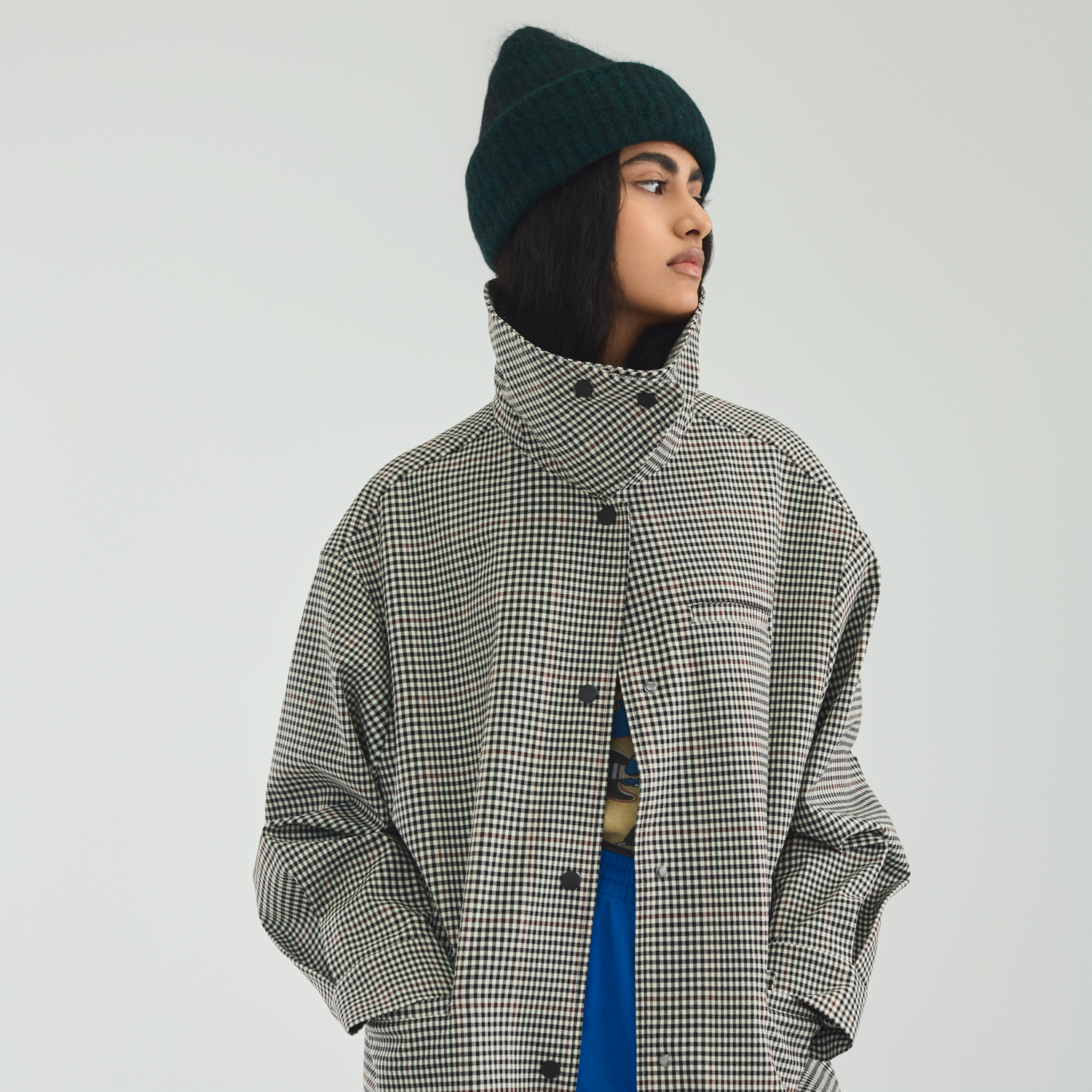 Boomerang Trench Plaid