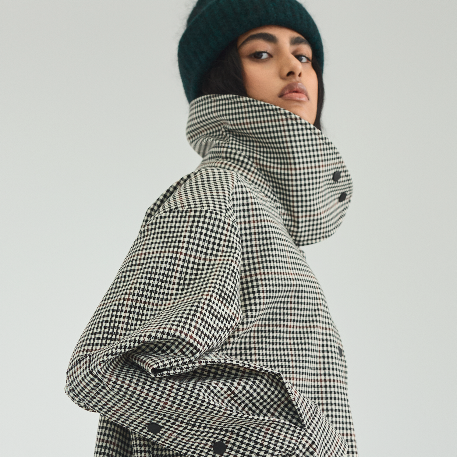 Boomerang Trench Plaid