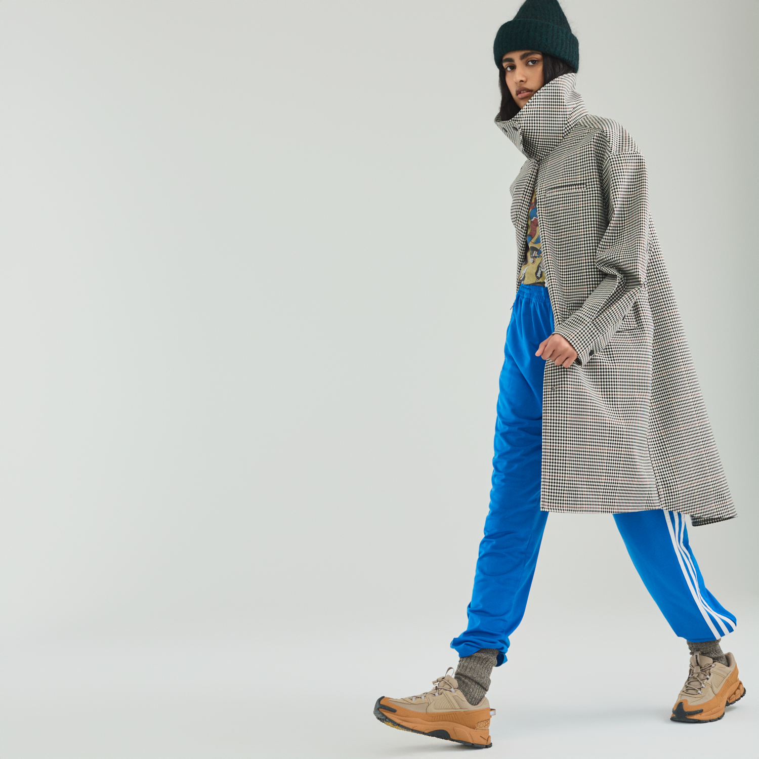 Boomerang Trench Plaid
