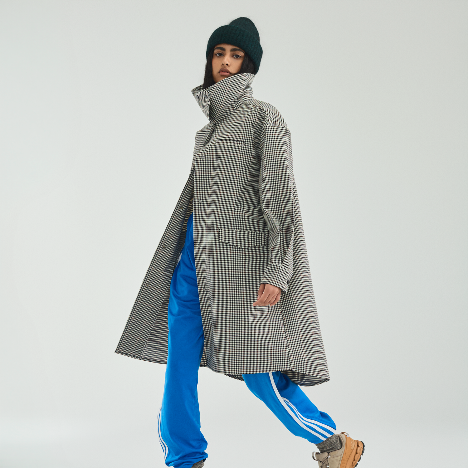 Boomerang Trench Plaid