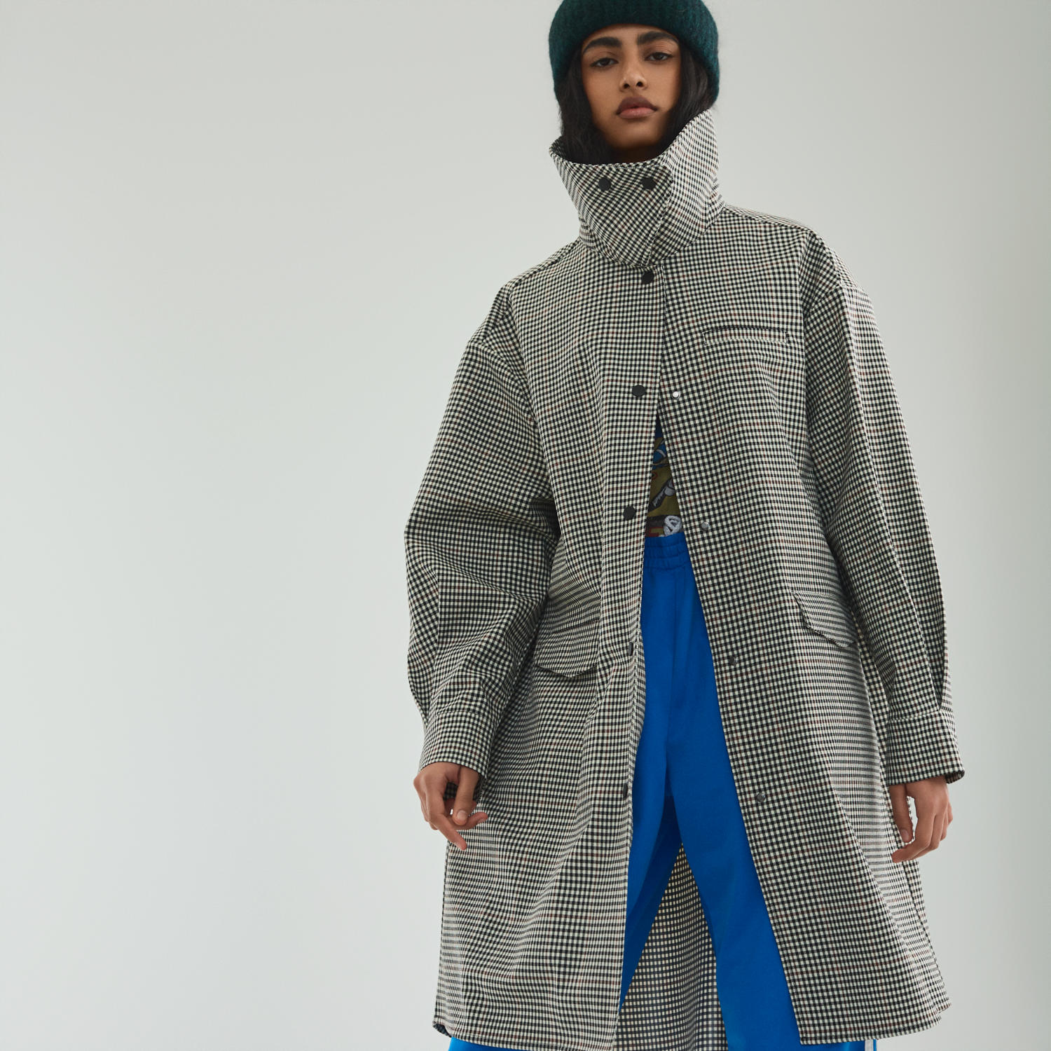 Boomerang Trench Plaid
