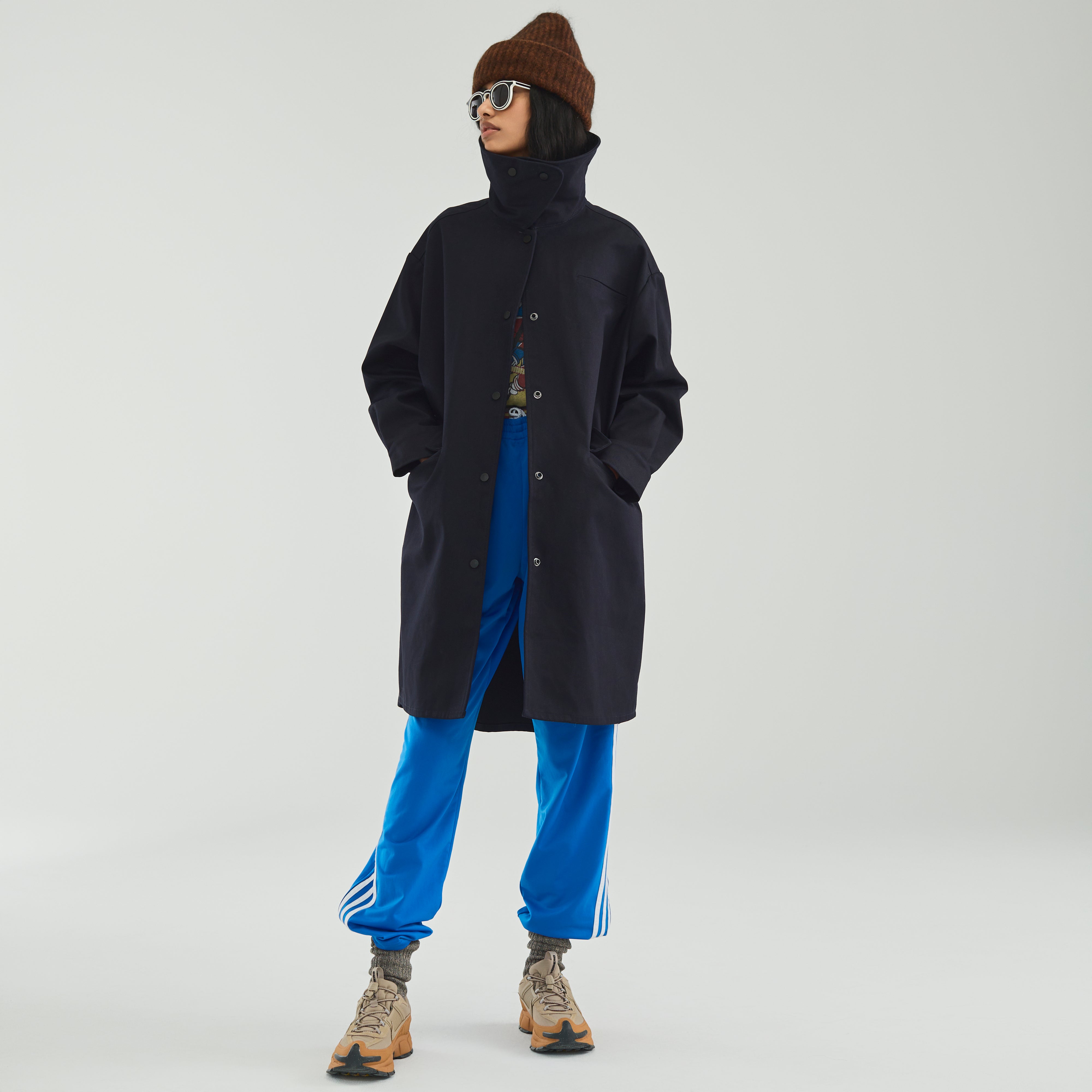 Boomerang Trench Navy Twill