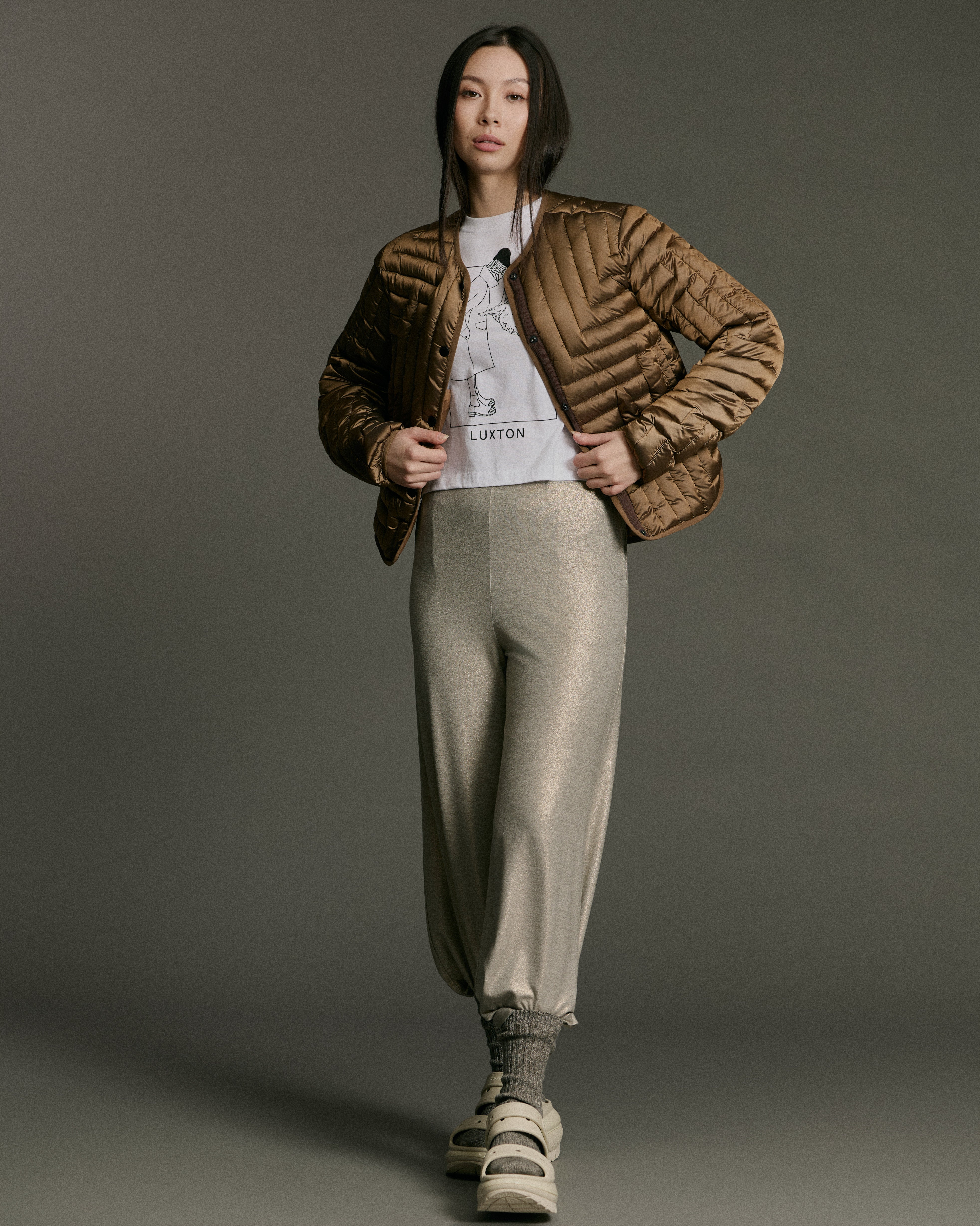L Chev Bomber Reversible | Cocoa & Clay
