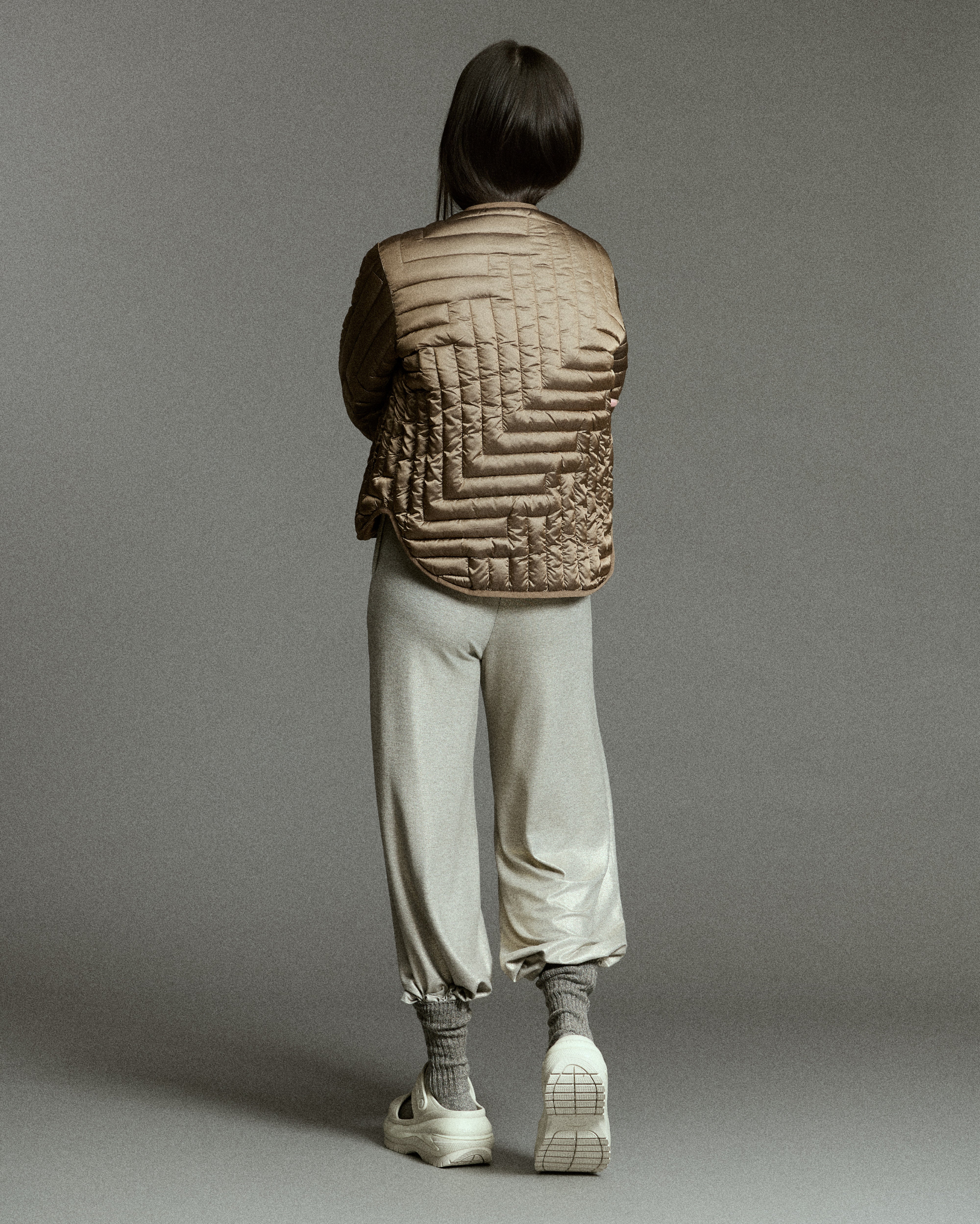 L Chev Bomber Reversible in Cocoa & Clay