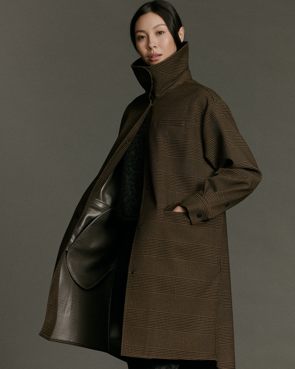 Boomerang Trench | Tawny Plaid - Waterproof, Breathable & Crease Free