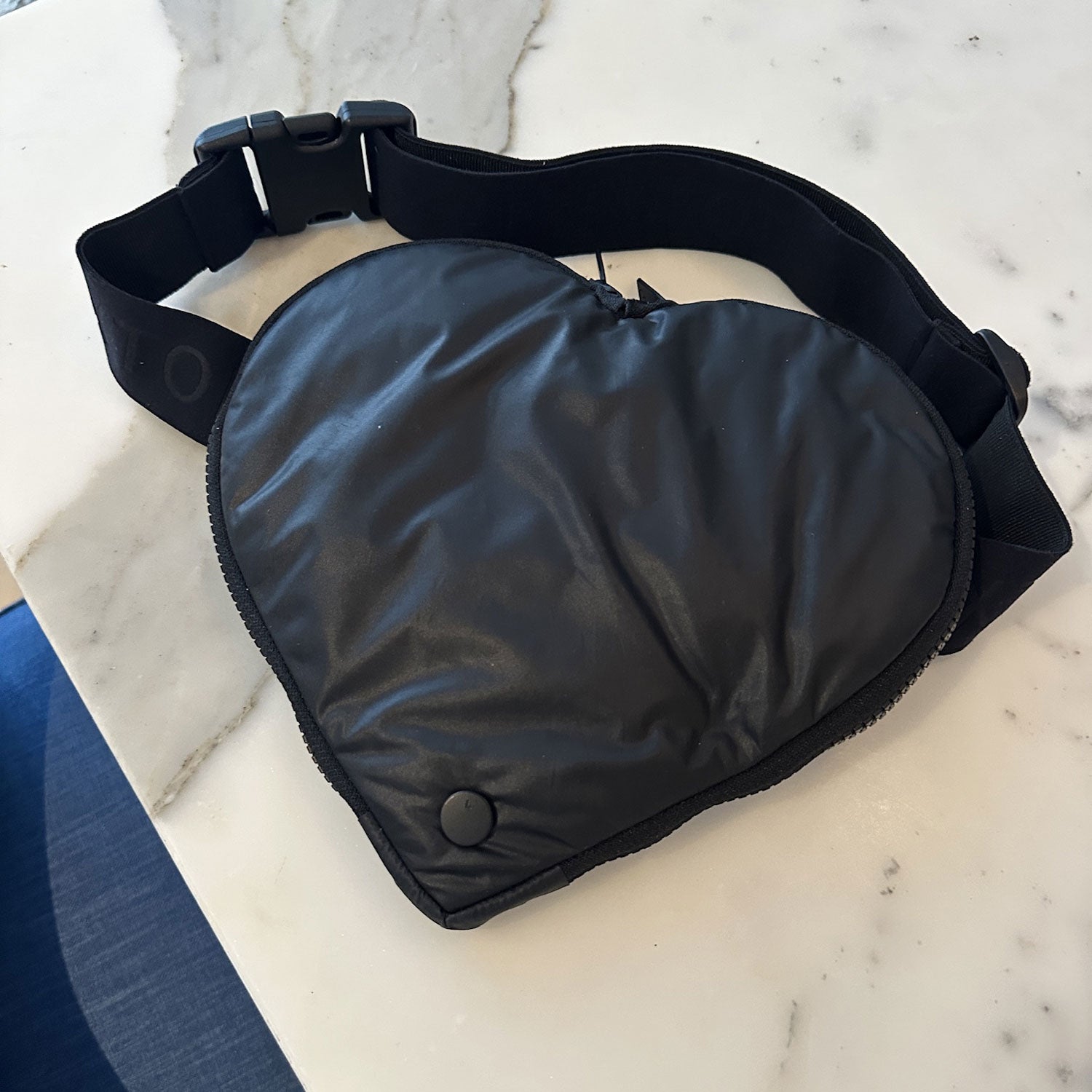 Black Heart Cross Body Belt Bag