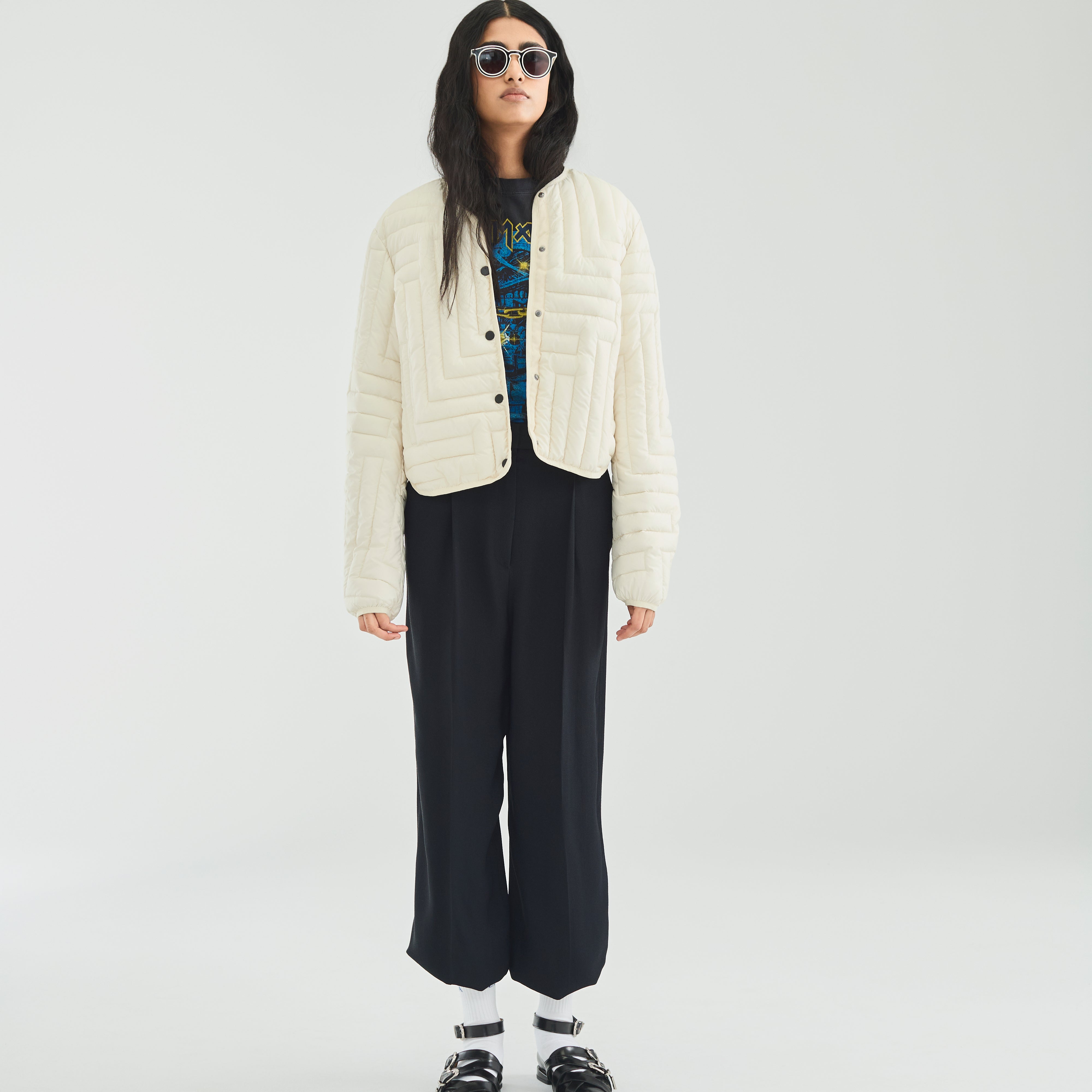 L Chev Bomber in Warm White
