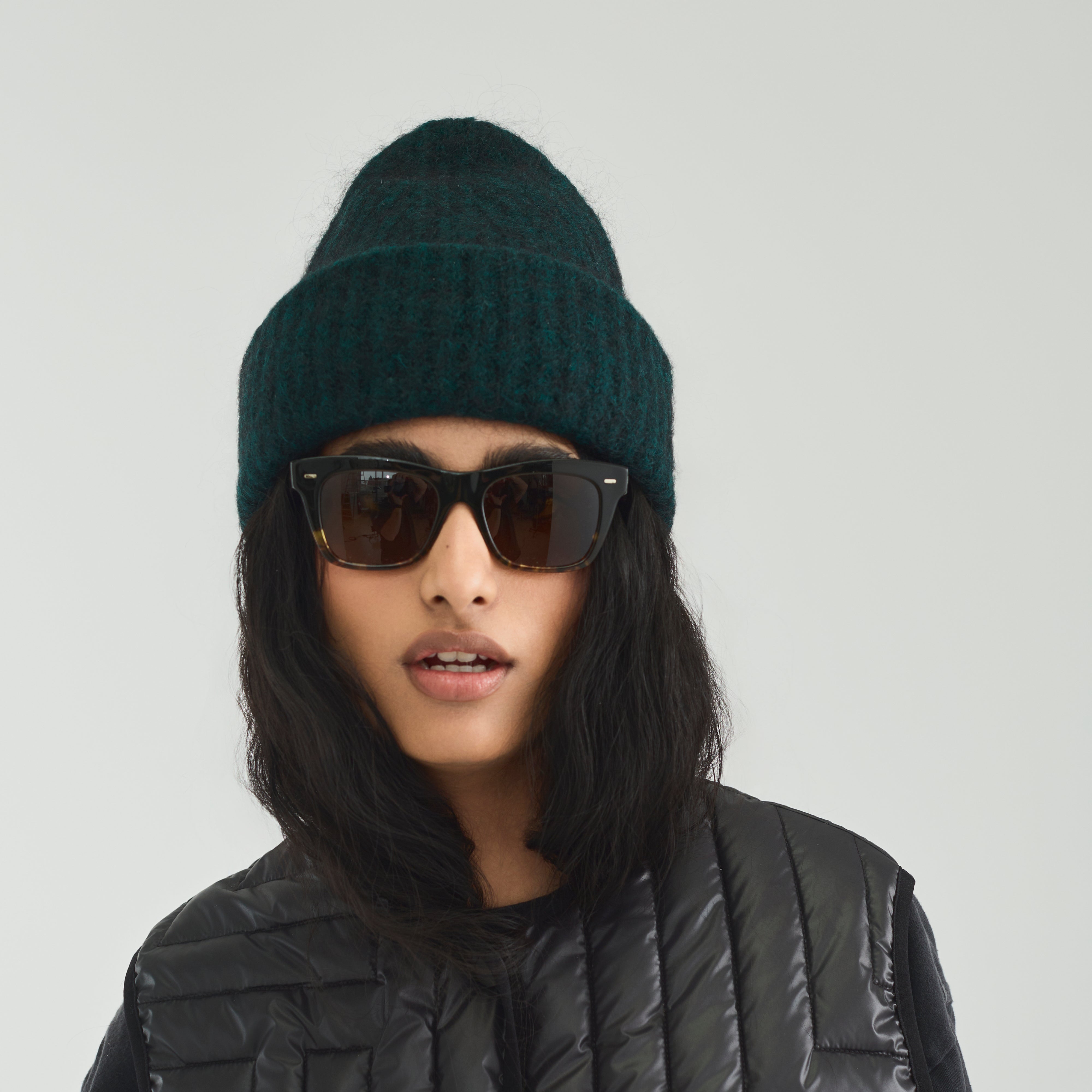 Fully Lined Mohair Beanie Forrest