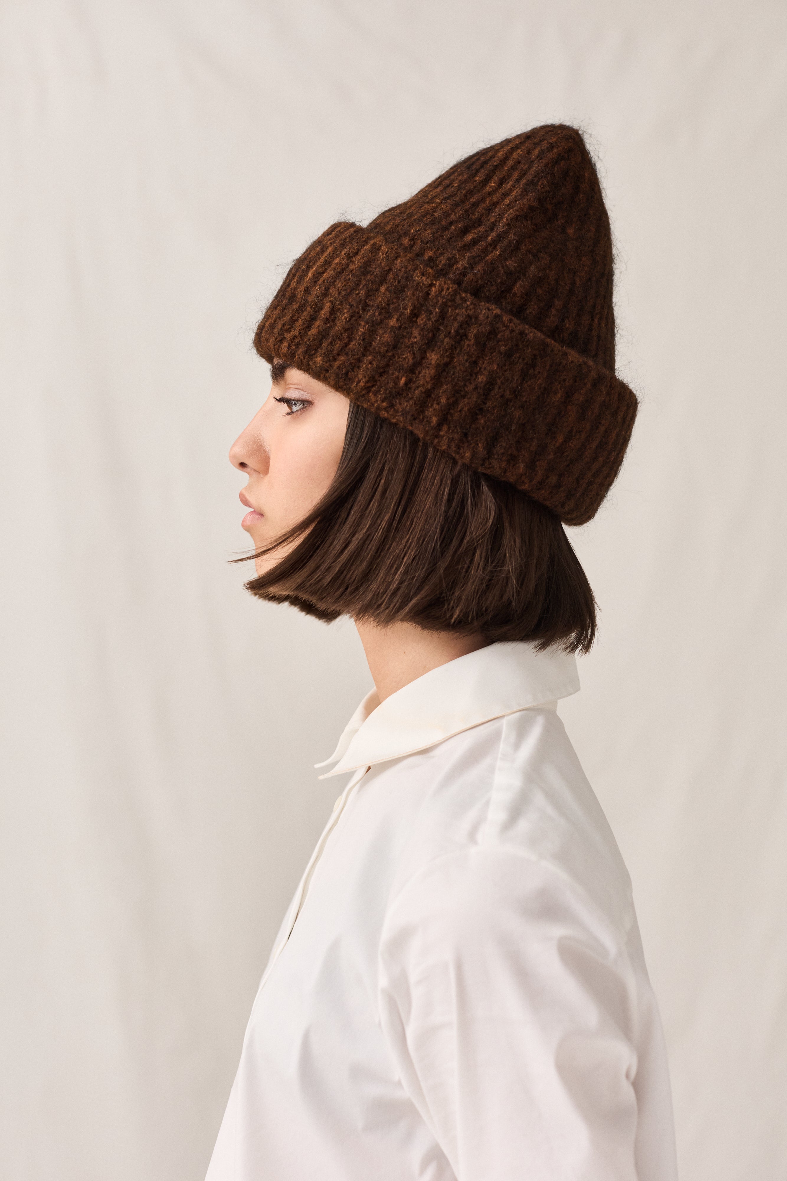 Mohair Cotton Lined Beanie Root