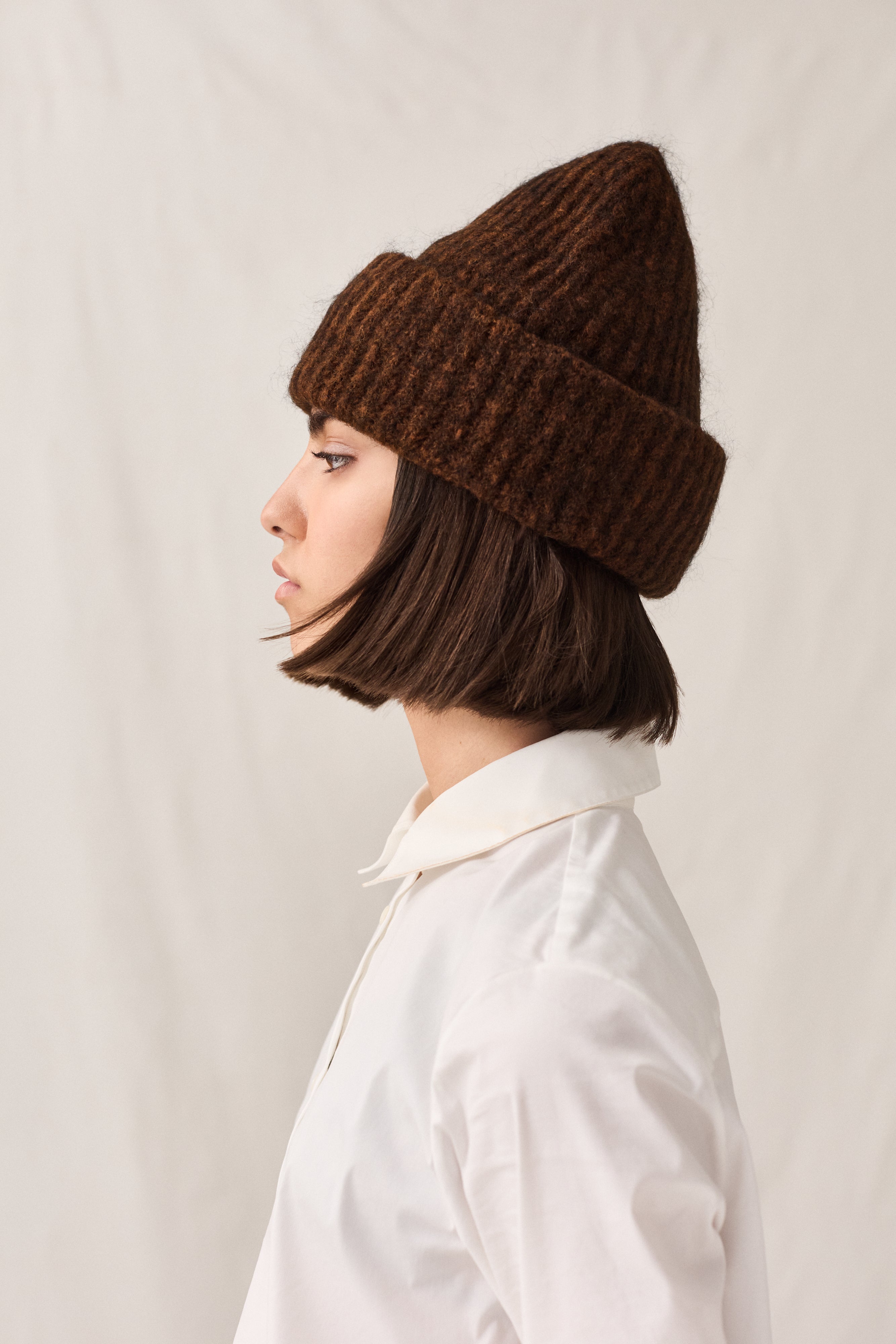 Mohair Cotton Lined Beanie Root – Sample Sale