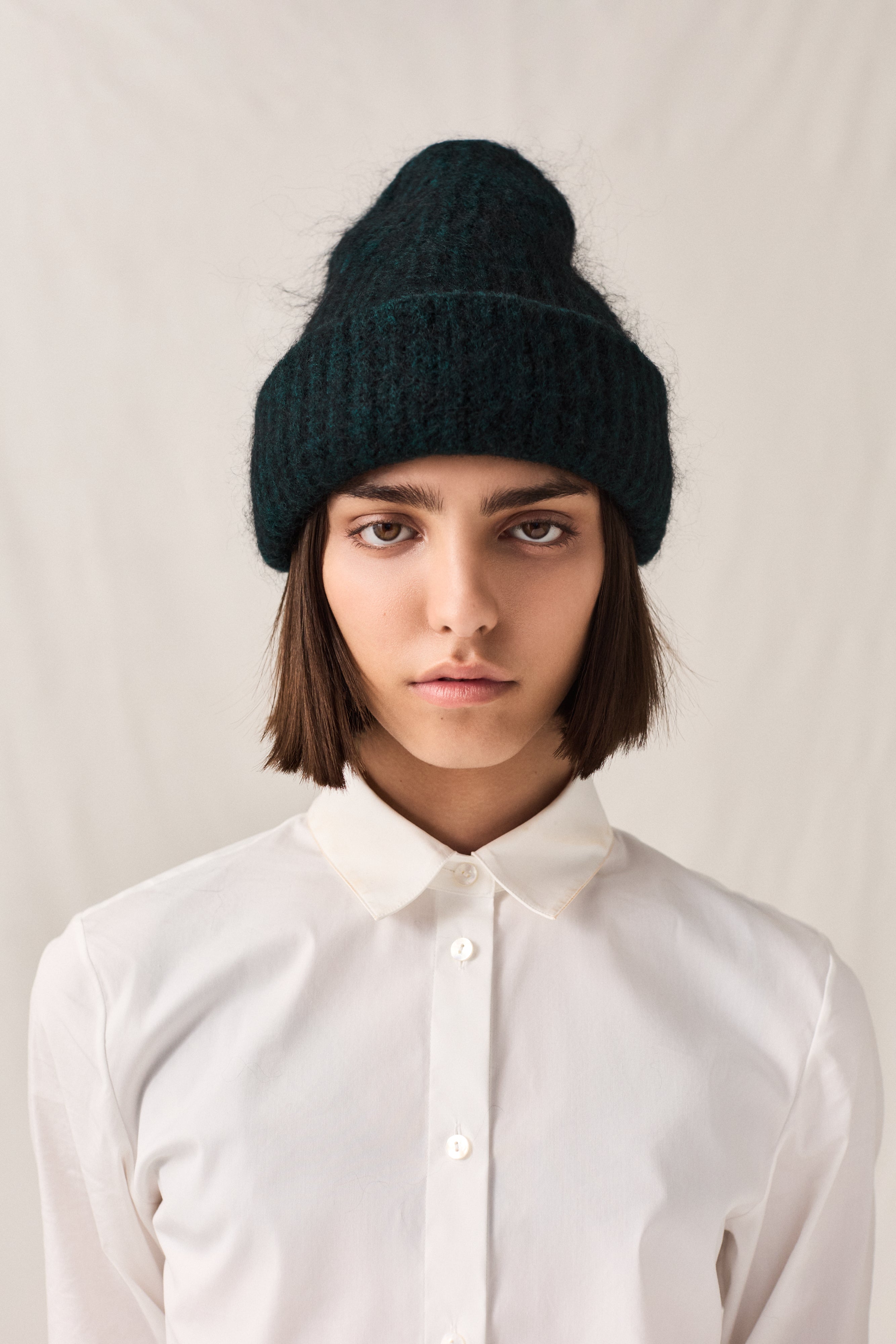 Mohair Cotton Lined Beanie Forrest