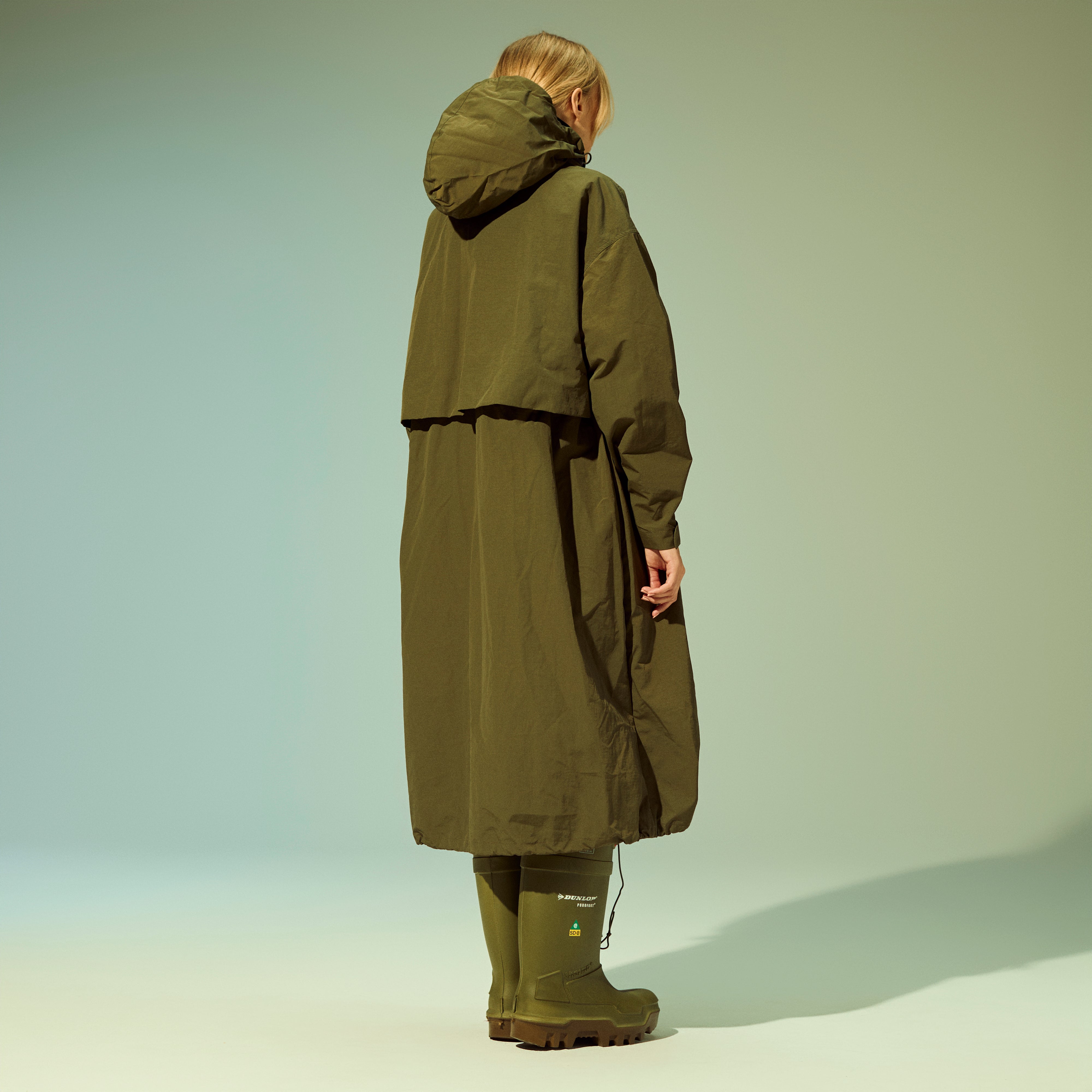 Cinch Raincoat in Khaki - Waterproof