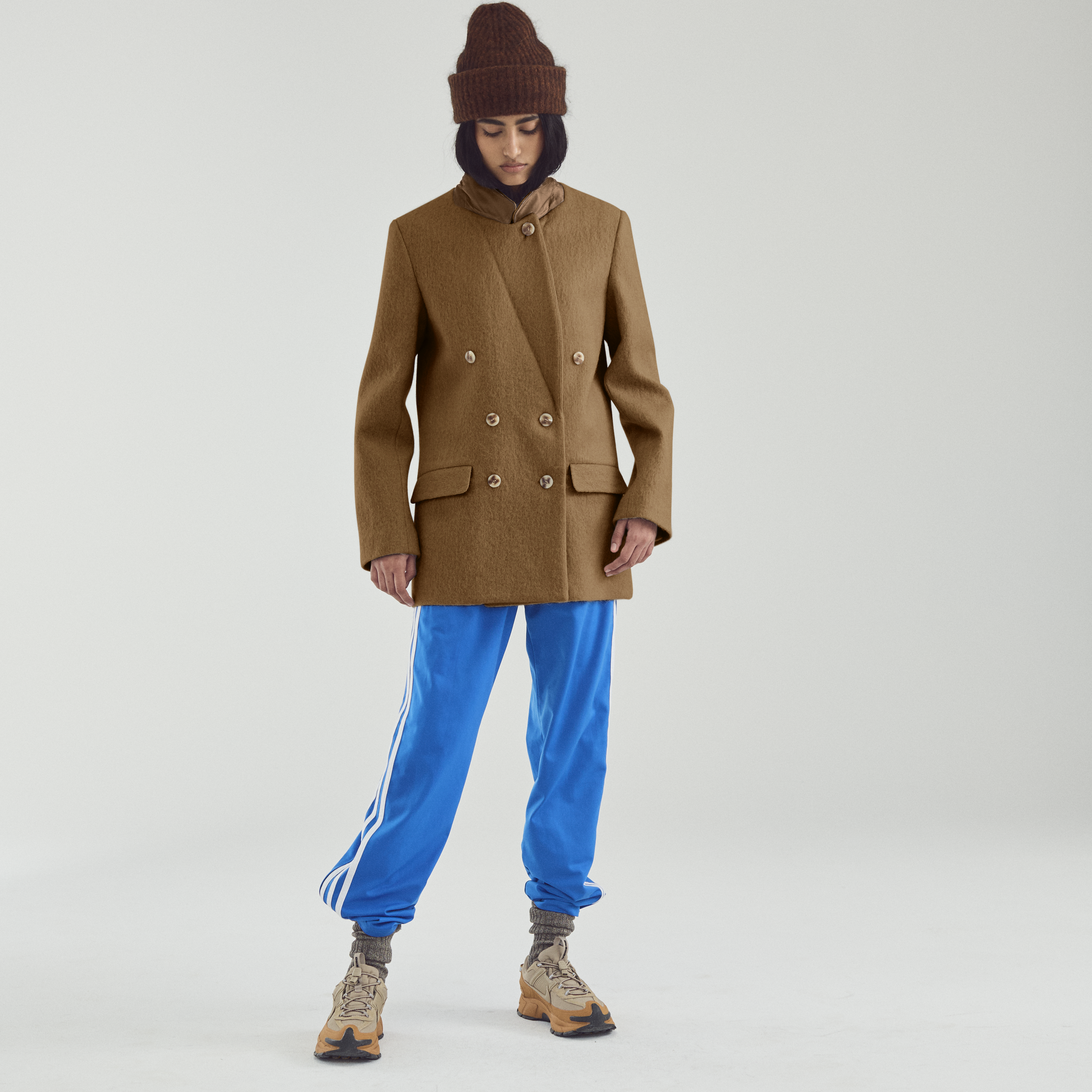 Mohair DB Blazer Camel