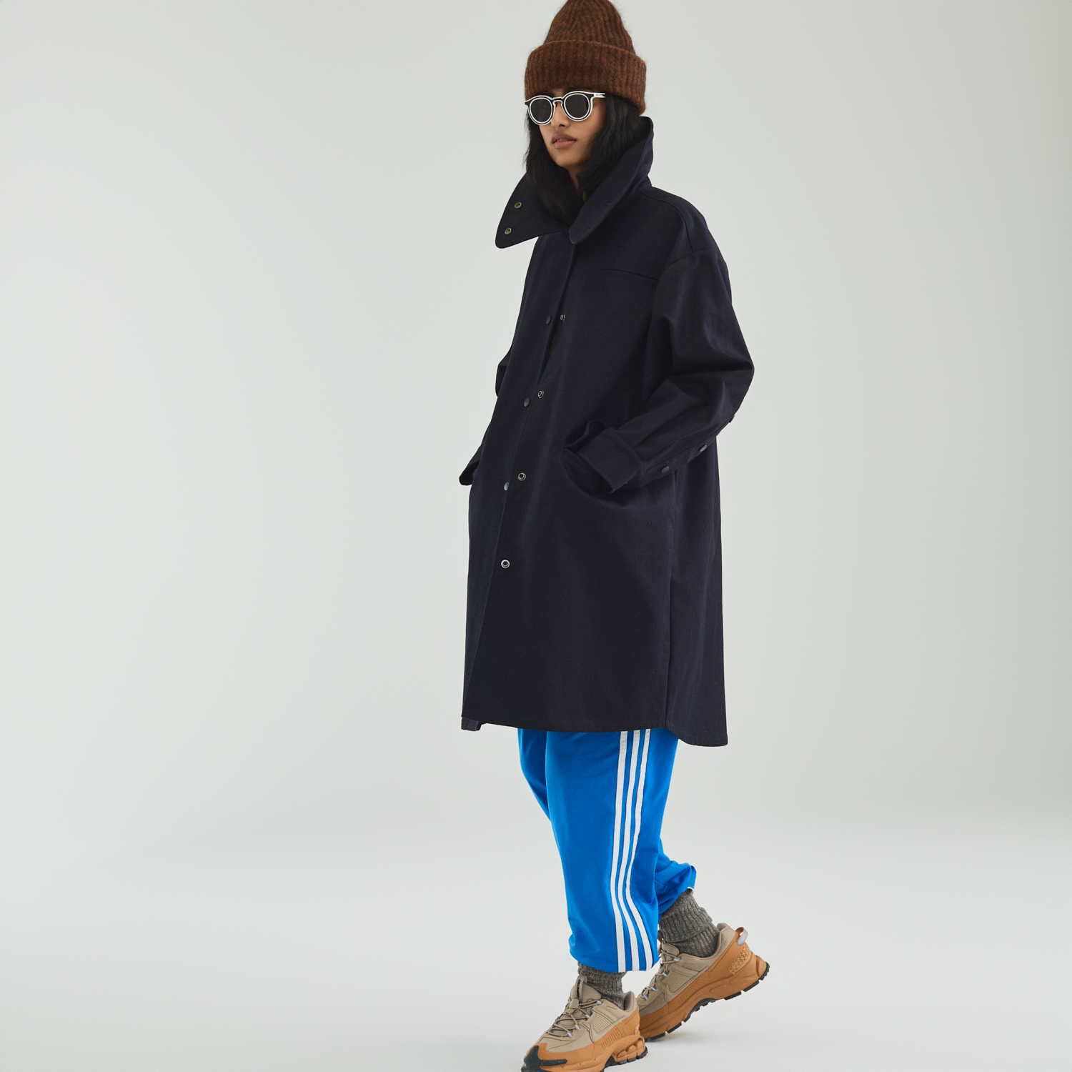 Boomerang Trench Navy Twill