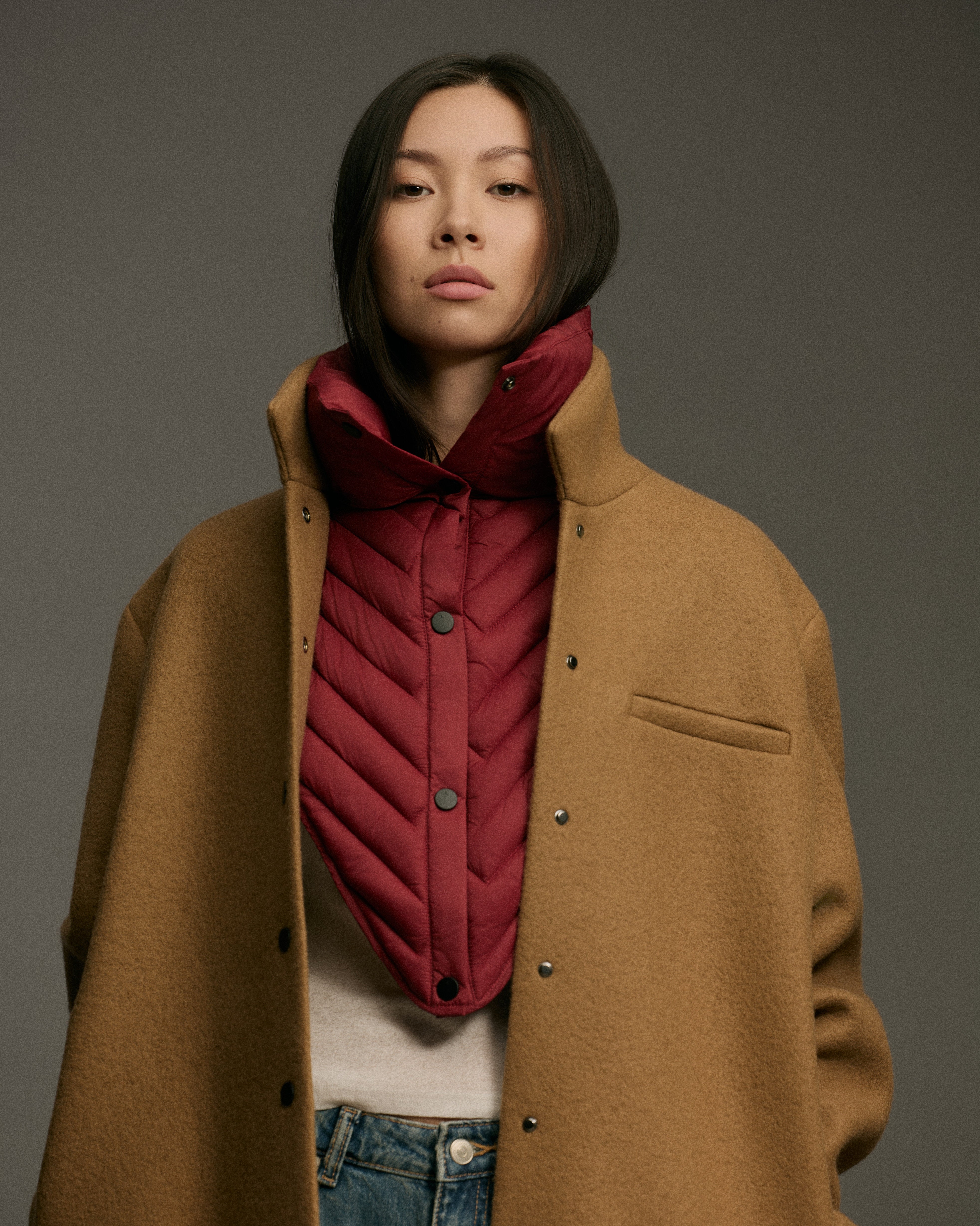 Curve Coat | Camel