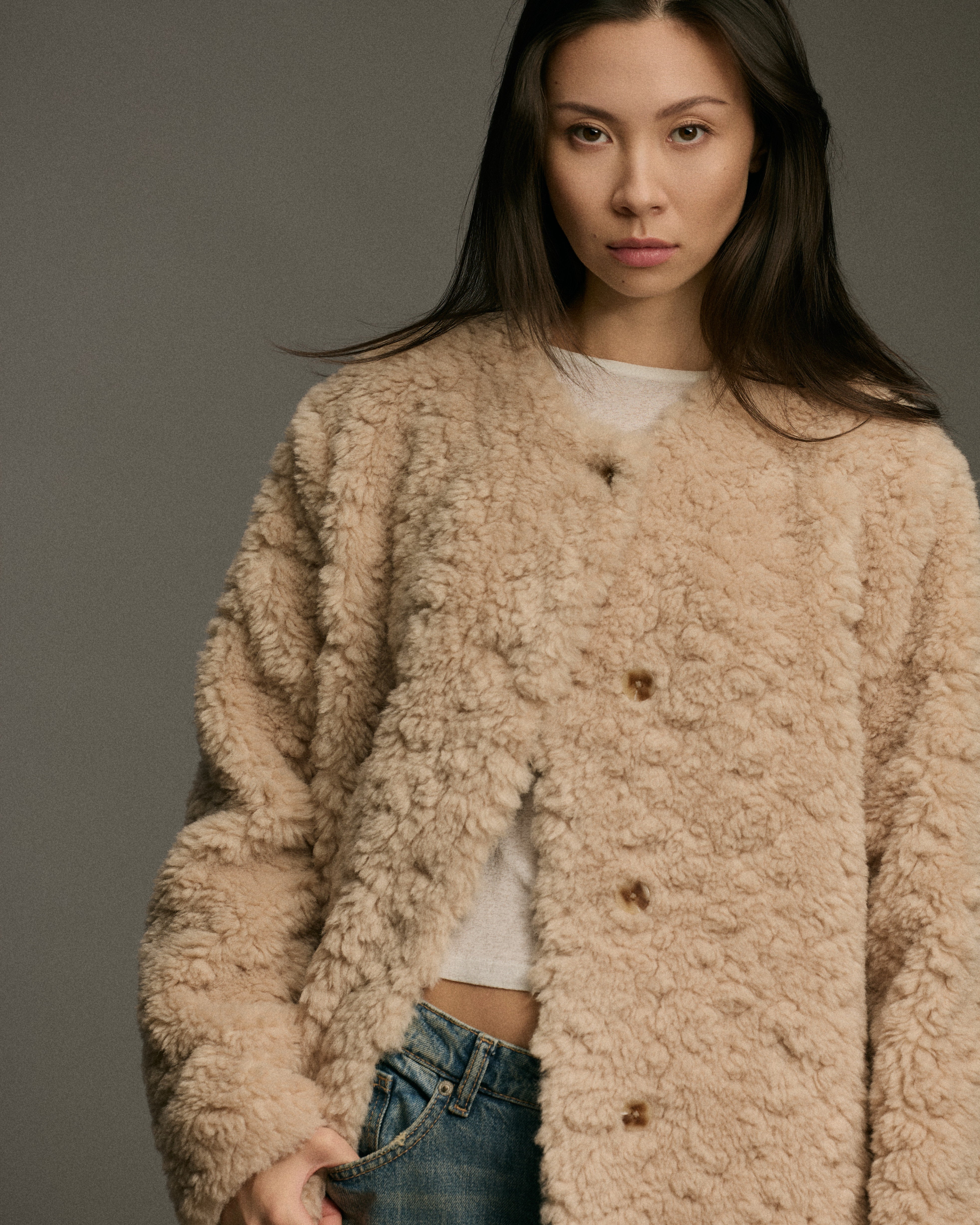 Crew Curve Overcoat | Recycled Faux Fur