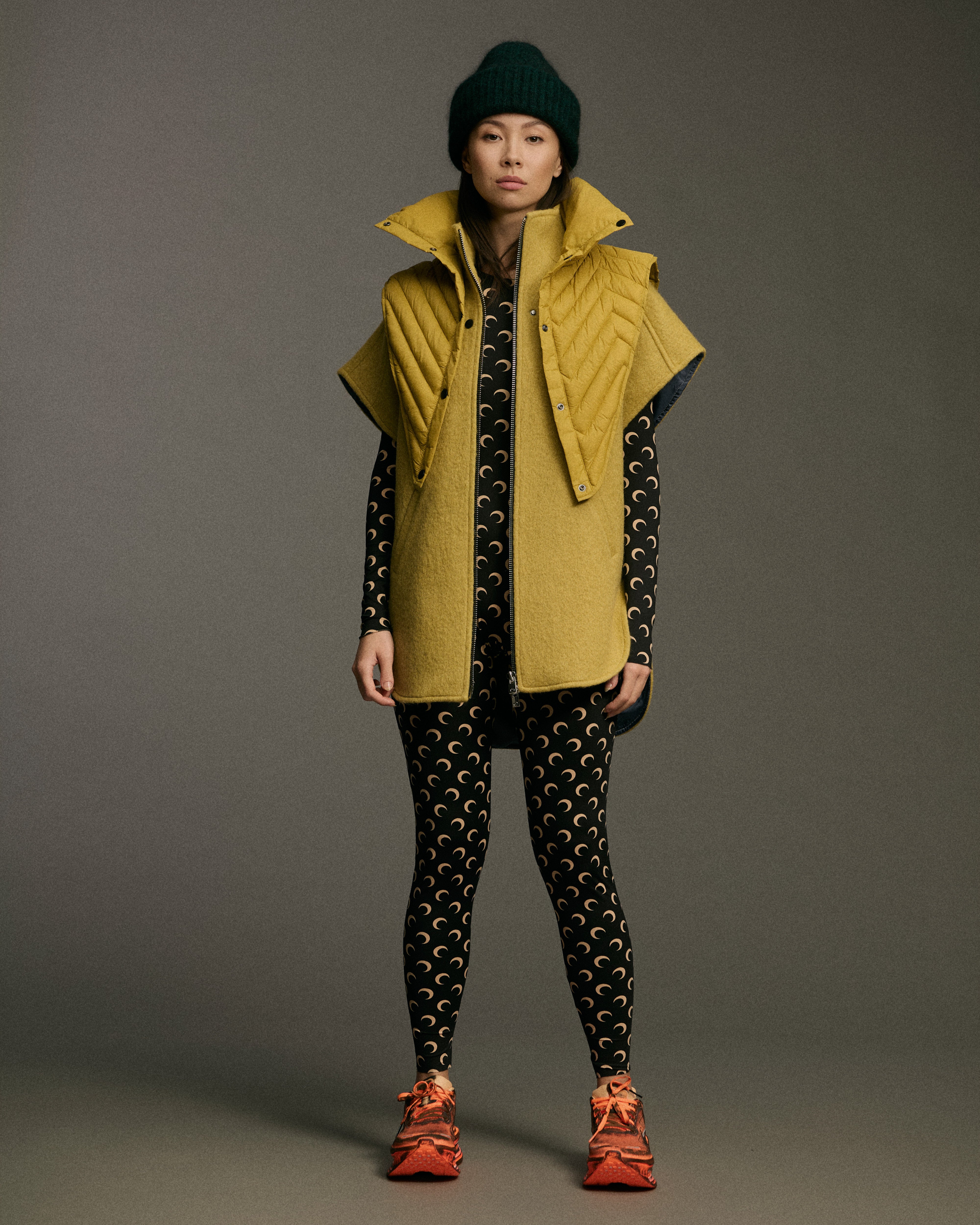Wool Metal Zip | Lime