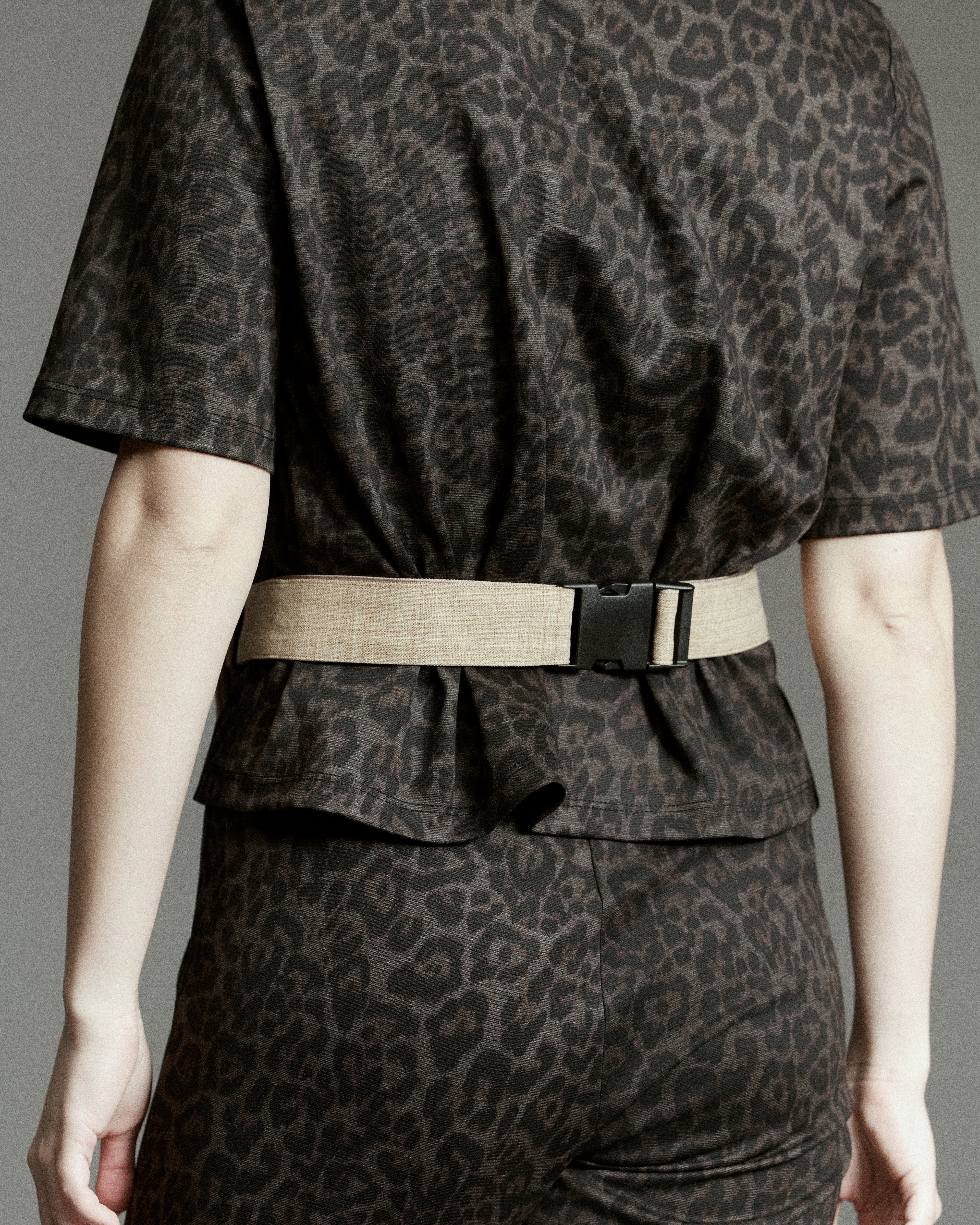 Slub Canvas Heart Cross Body Bag