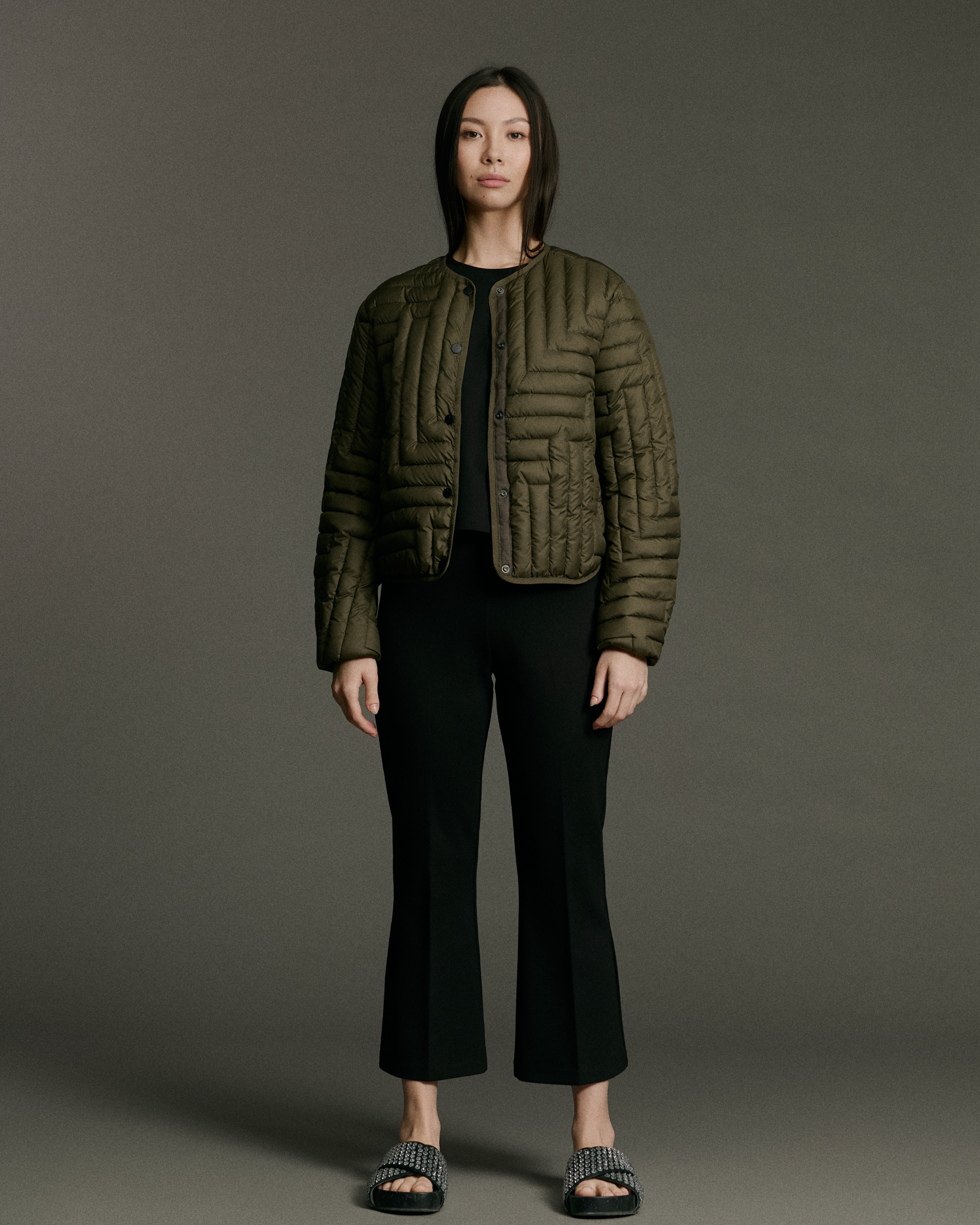 L Chev Bomber Reversible | Pine & Lime