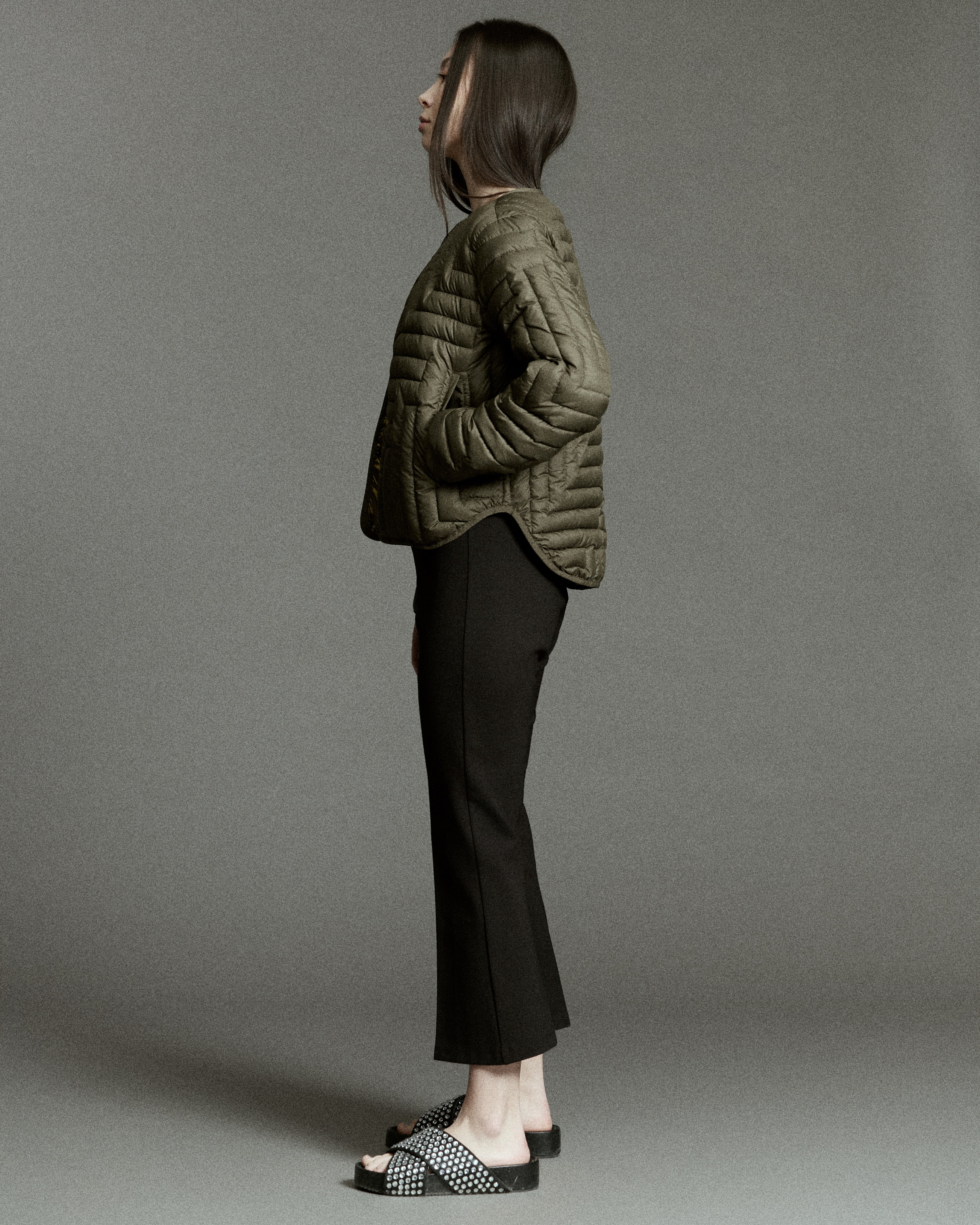 L Chev Bomber Reversible in Pine & Lime