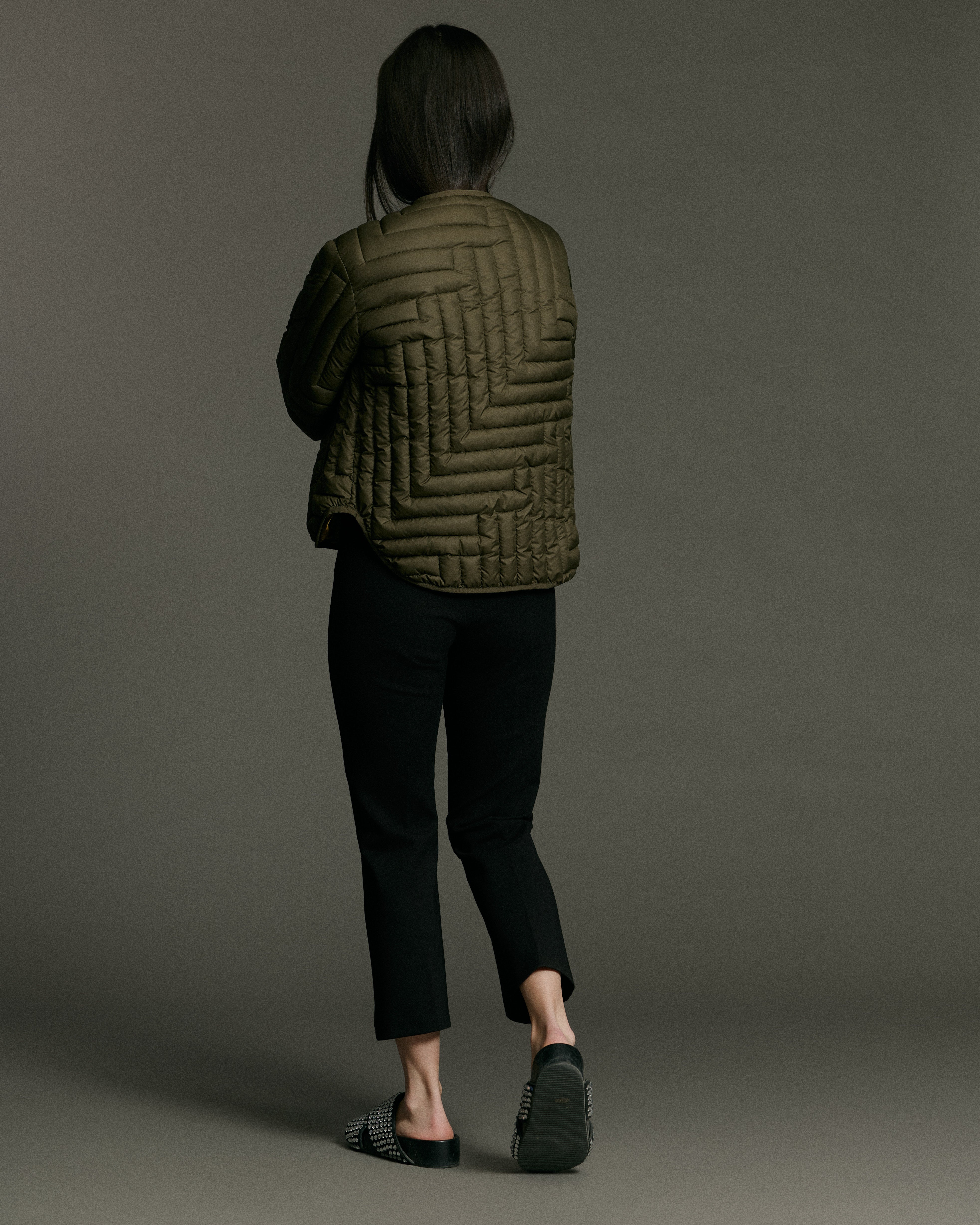 L Chev Bomber Reversible | Pine & Lime