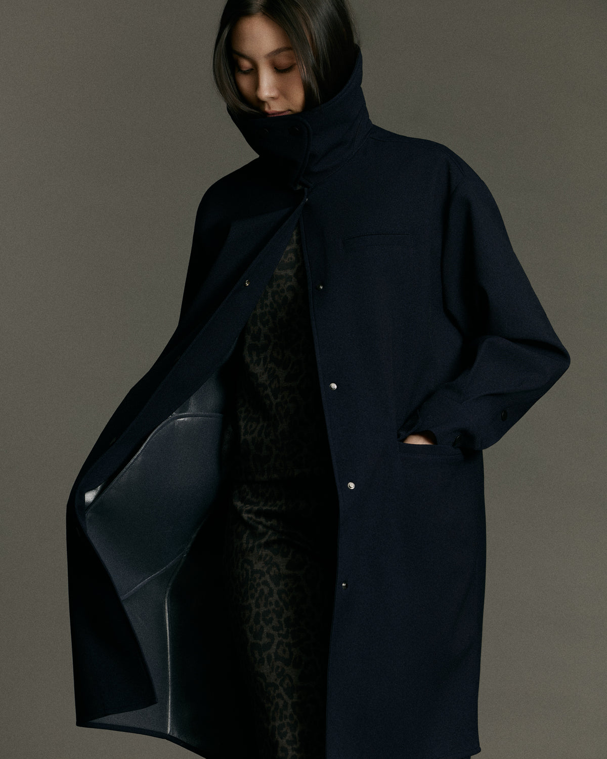 Boomerang Trench | Navy - Waterproof, Breathable & Crease Free