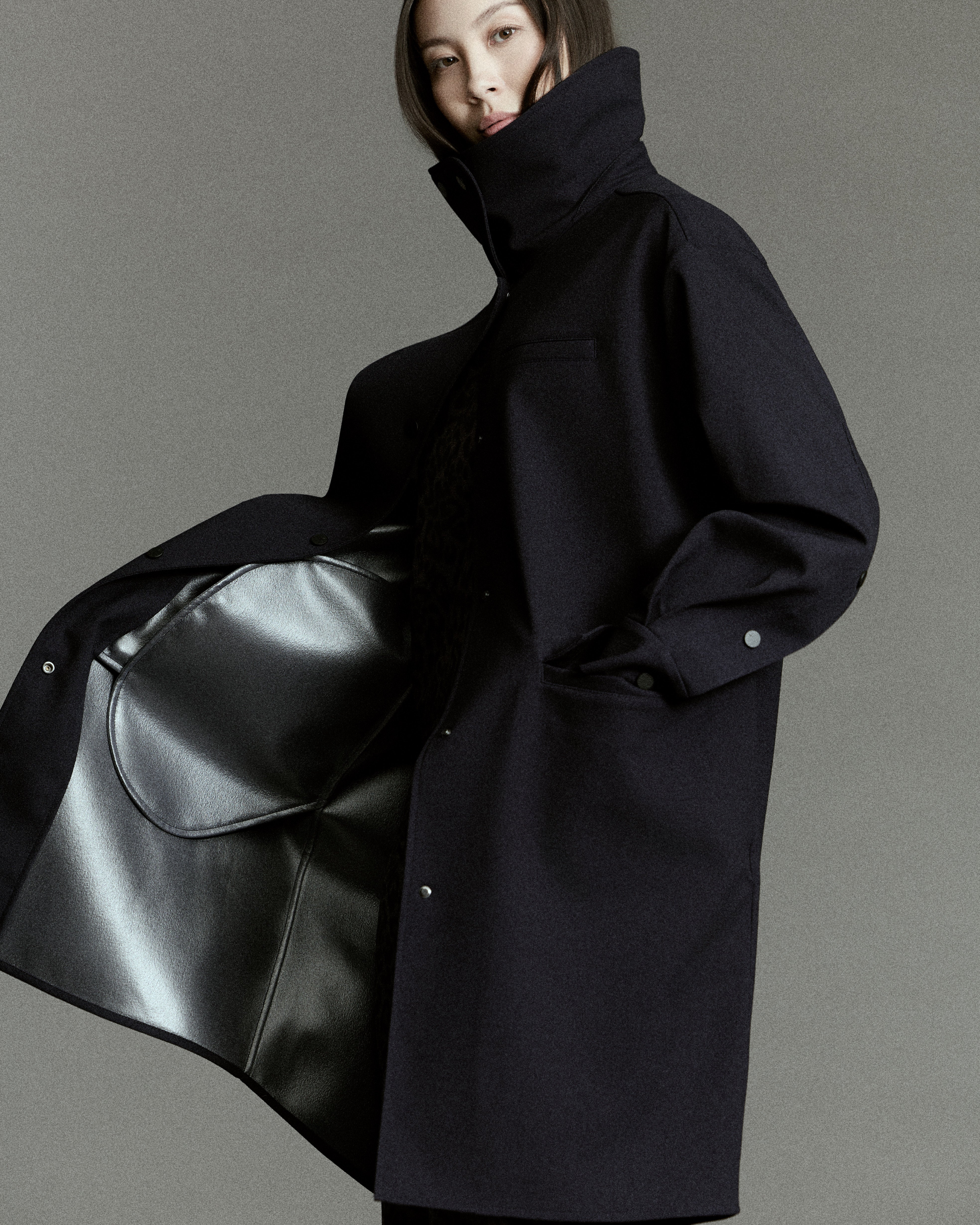 Boomerang Trench Navy - Waterproof, Breathable & Crease Free