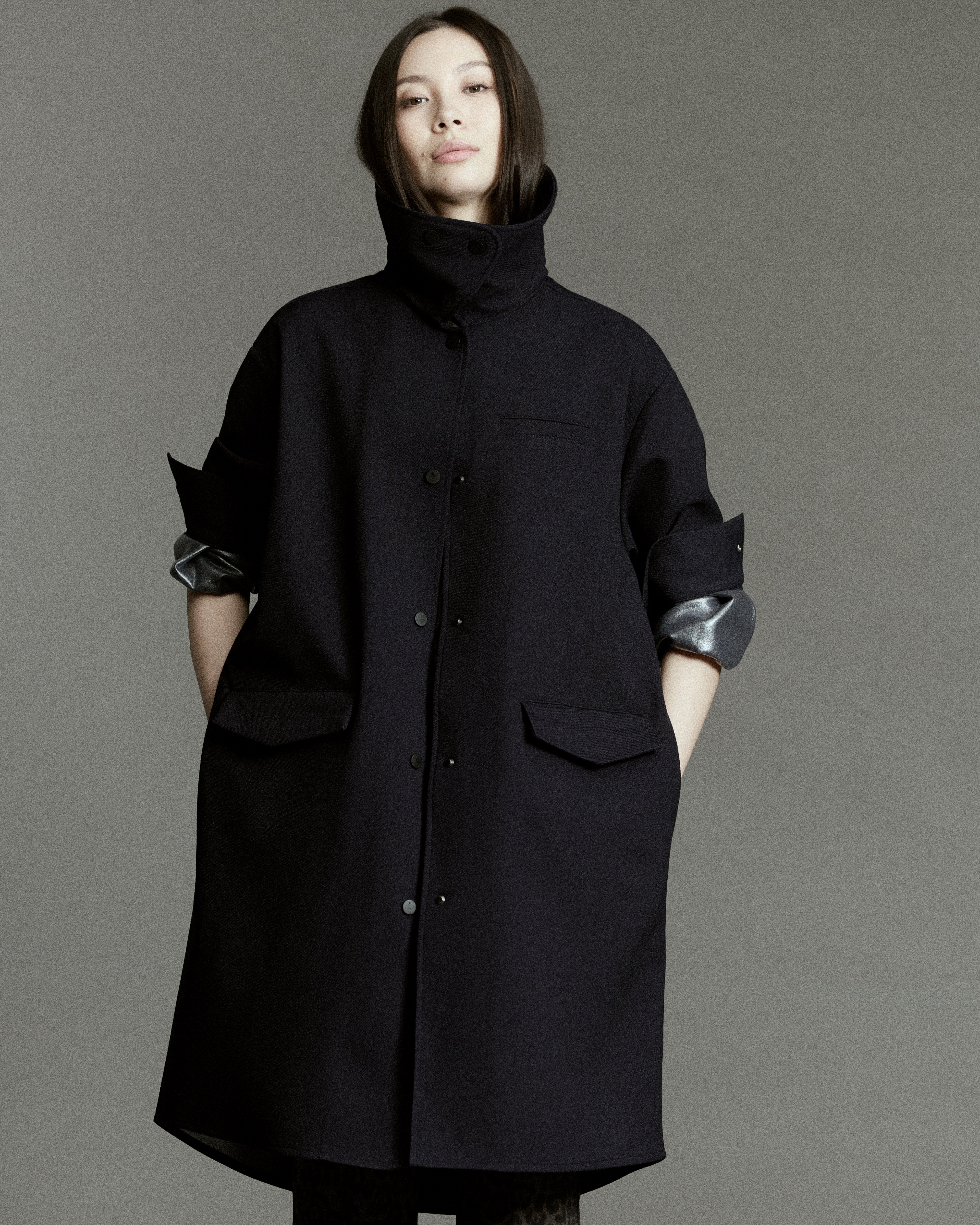 Boomerang Trench Navy - Waterproof, Breathable & Crease Free