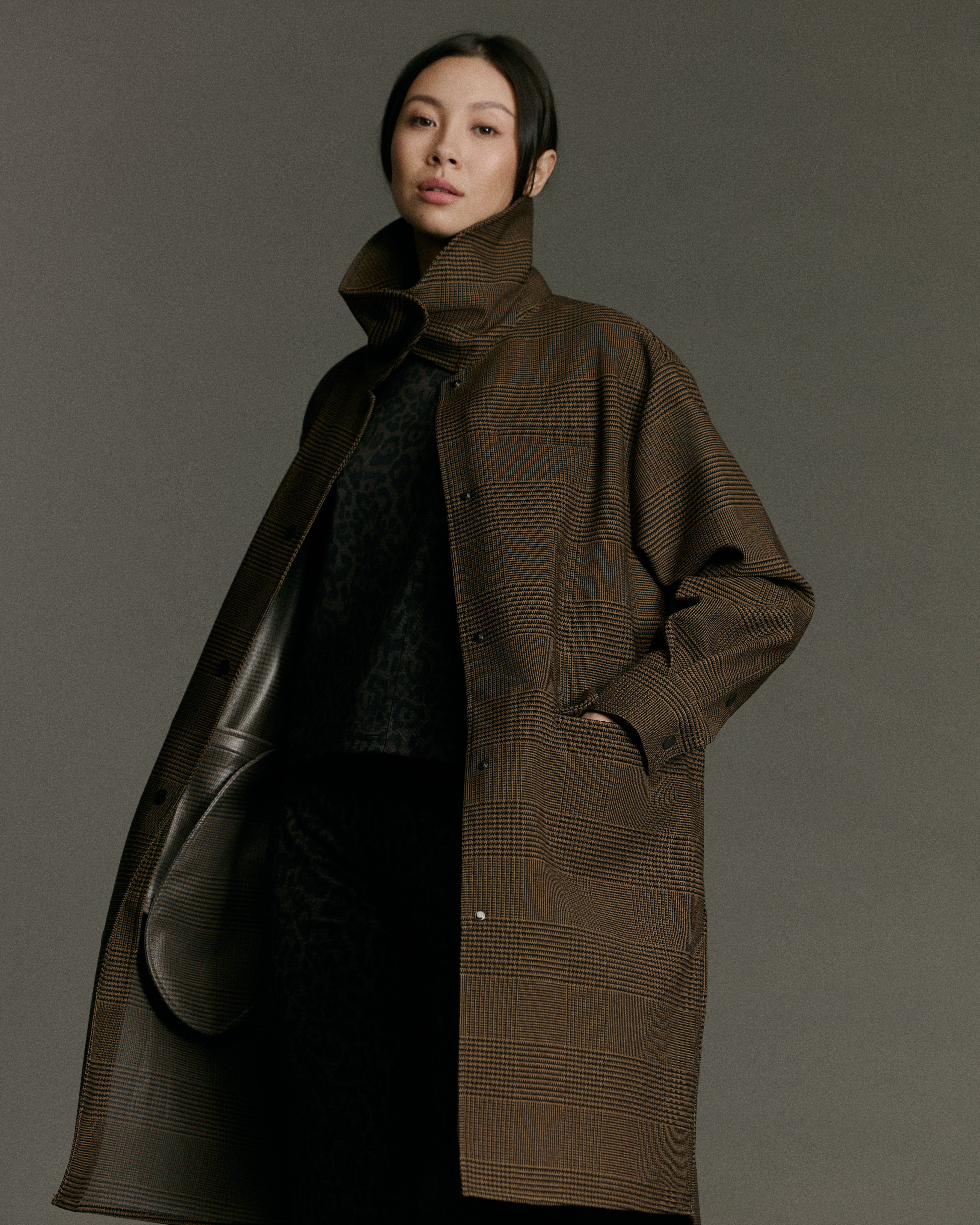 Boomerang Trench | Tawny Plaid - Waterproof, Breathable & Crease Free