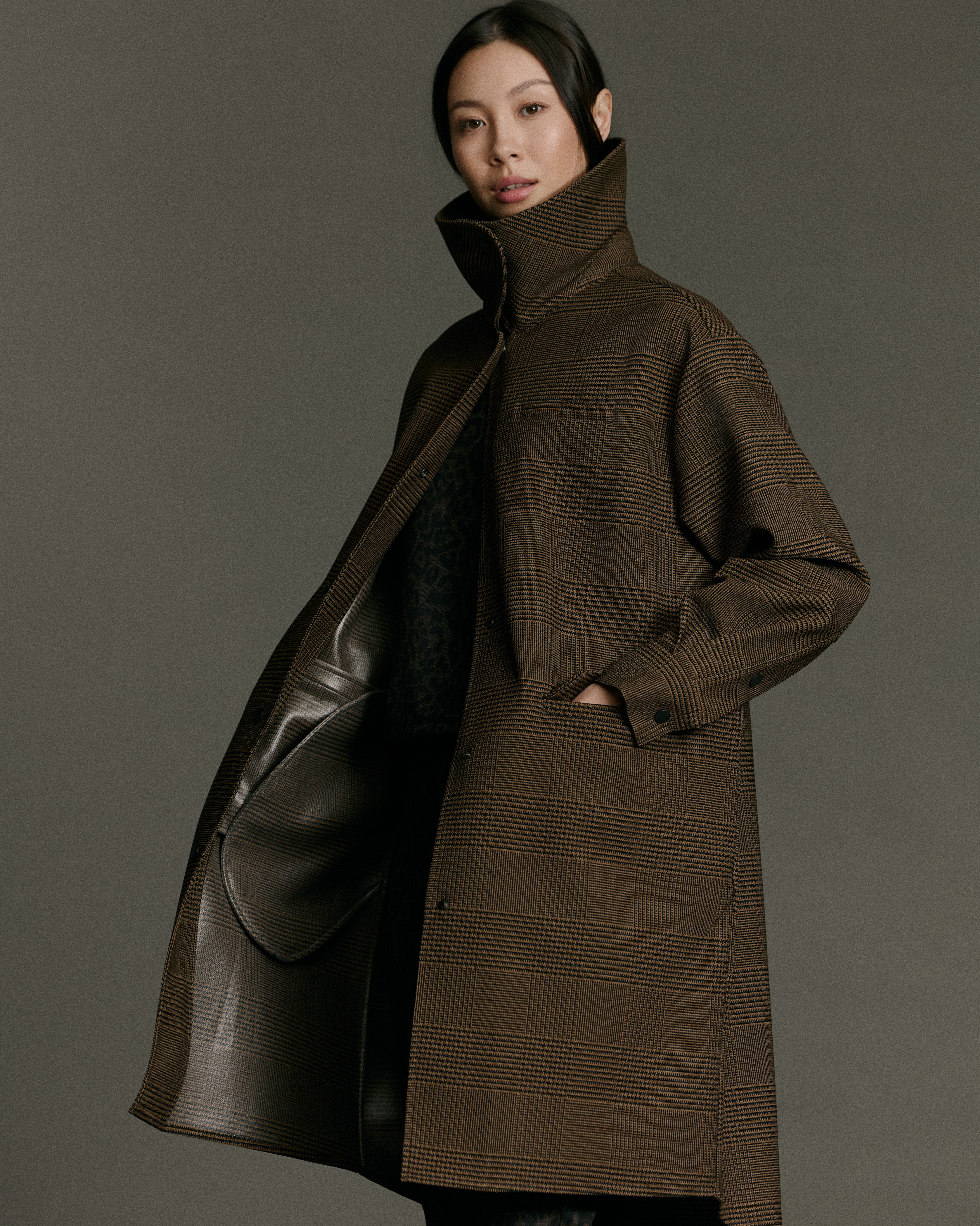 Boomerang Trench | Tawny Plaid - Waterproof, Breathable & Crease Free